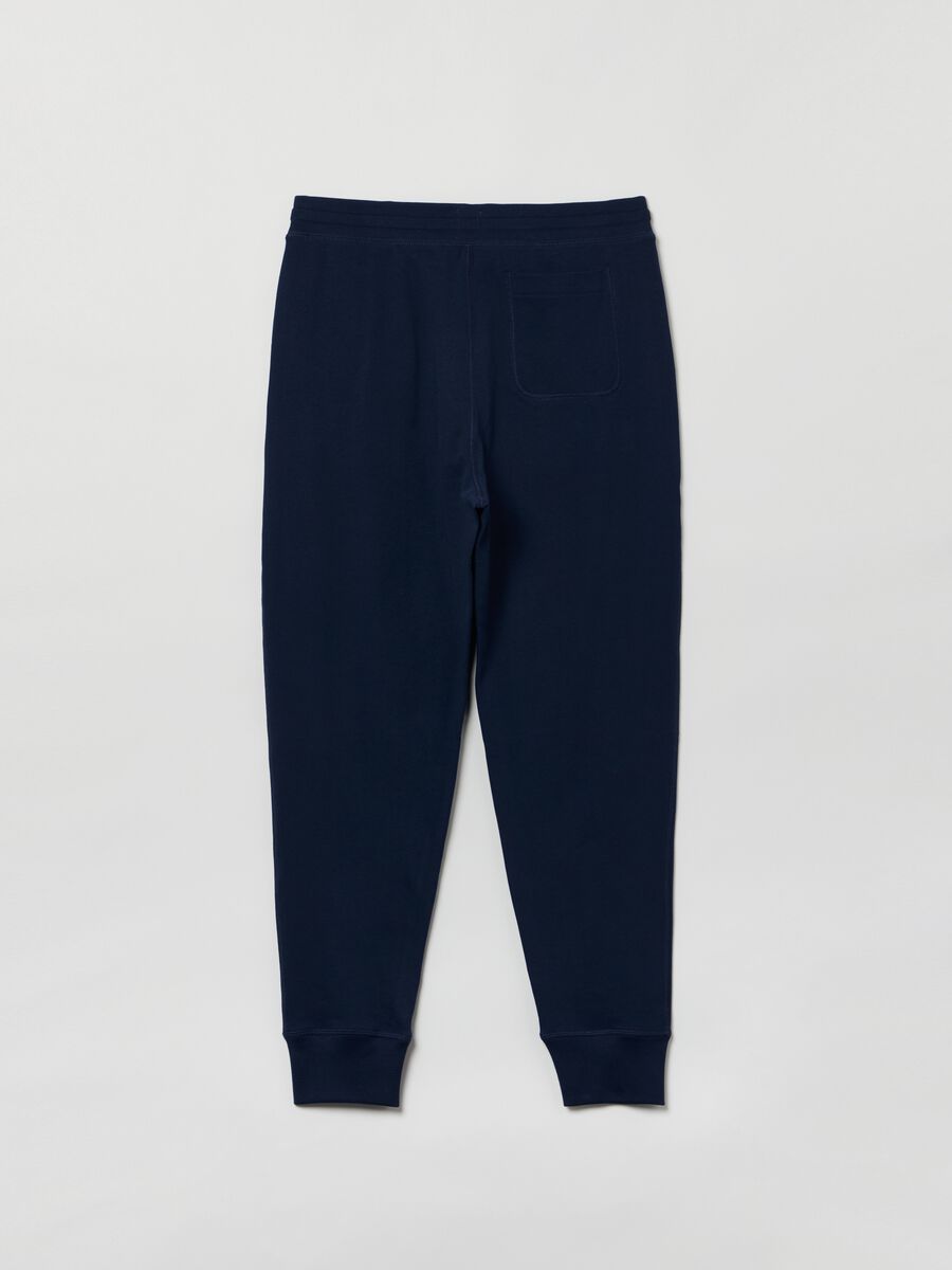 French terry joggers with embroidered logo Man_1