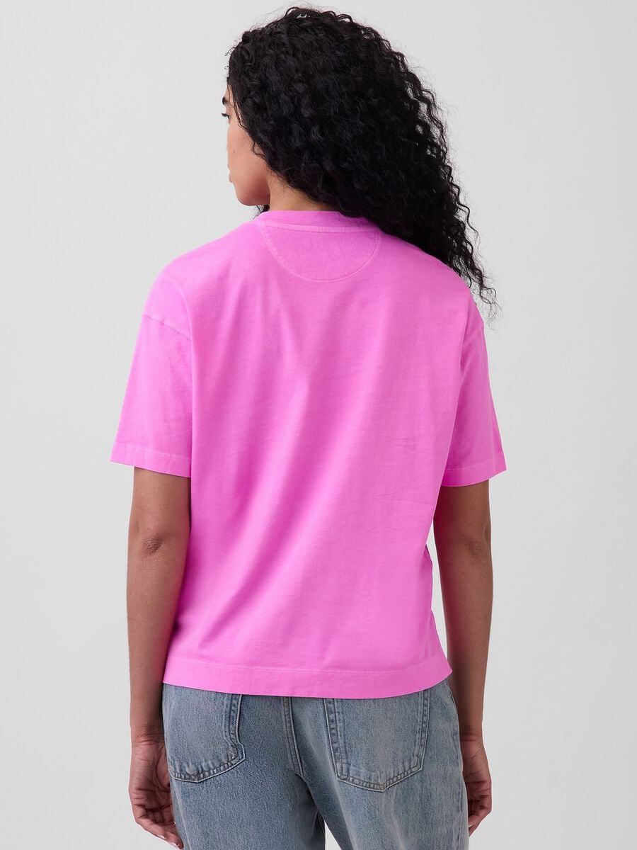 T-shirt a maniche corte in puro cotone Donna_1