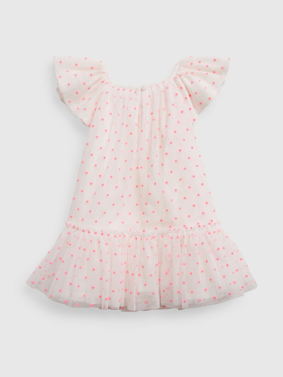 Polka dot tulle dress with flounce Newborn_1