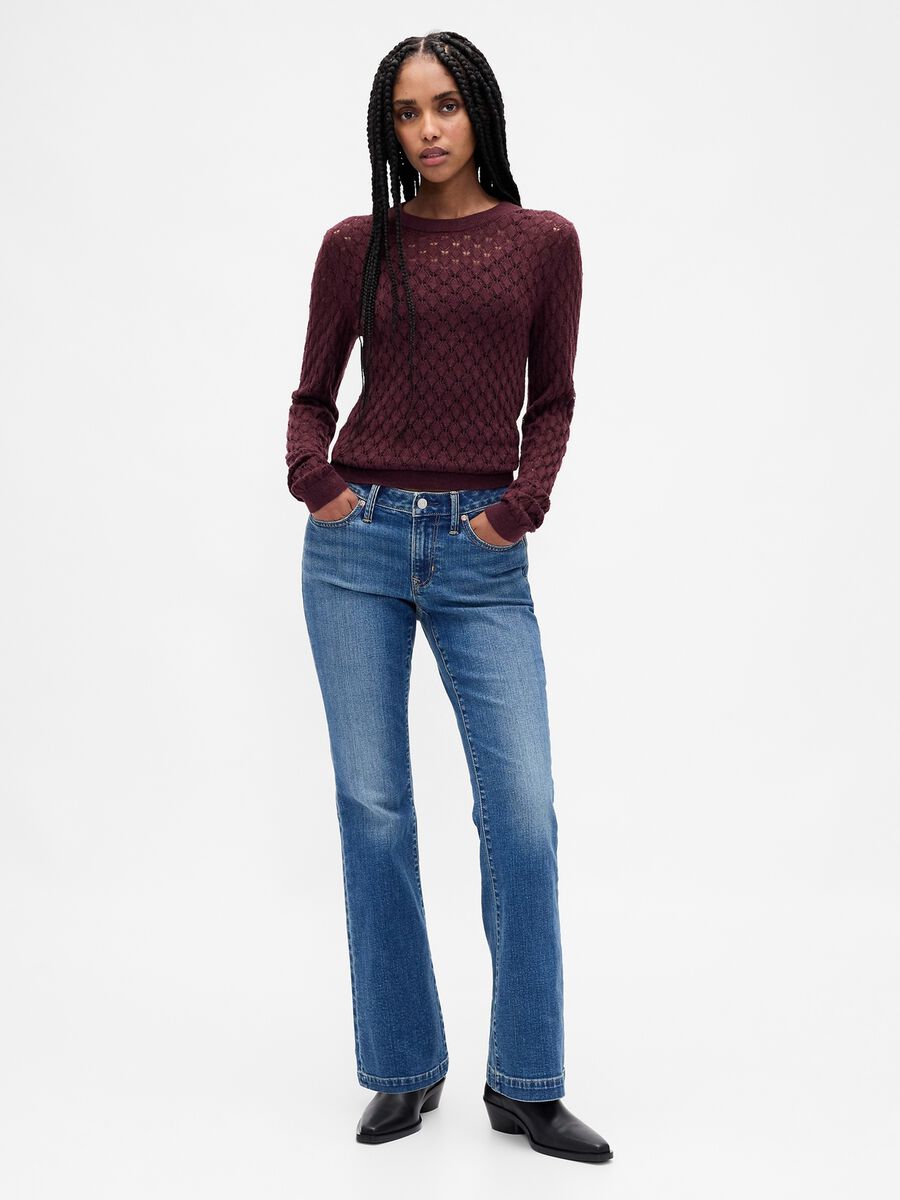 Purple Textured Sweater Woman_2