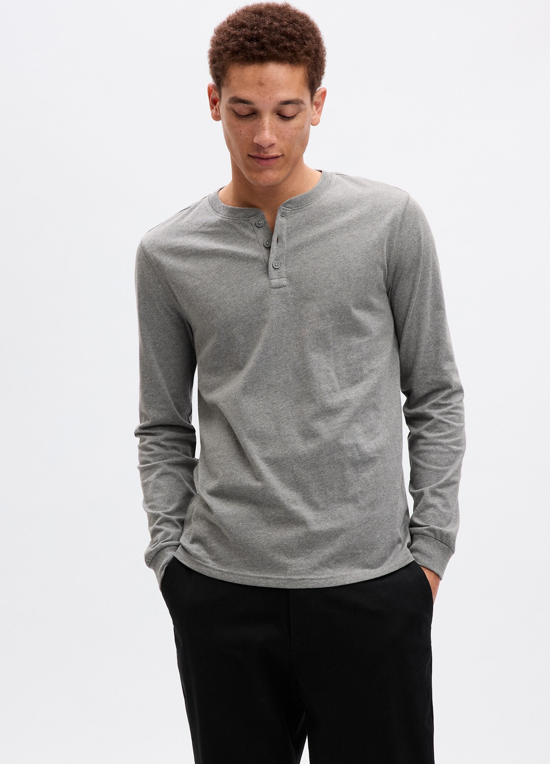 T-shirt in jersey a maniche lunghe