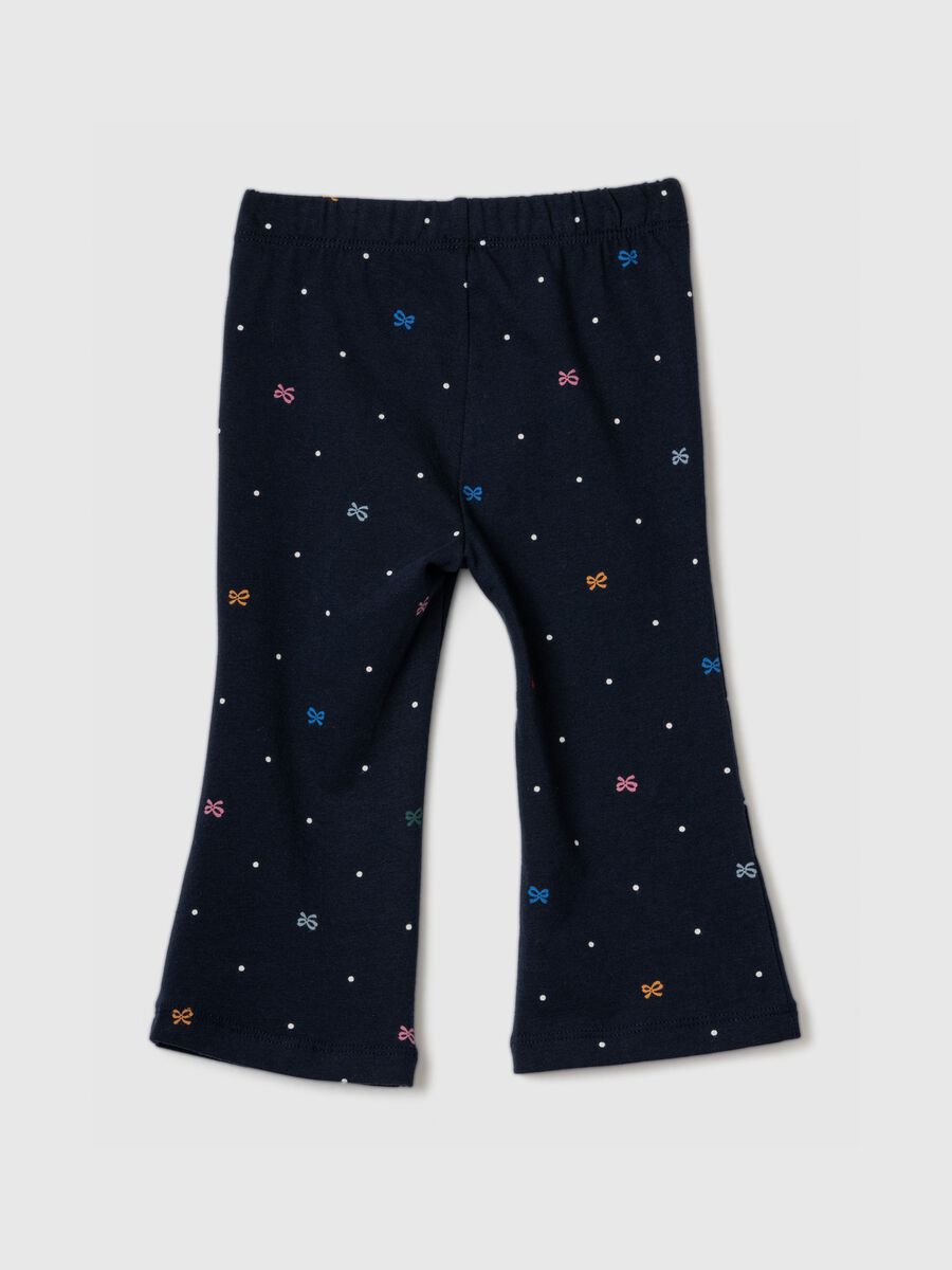 Flare-fit leggings with all-over print Newborn Boy_1