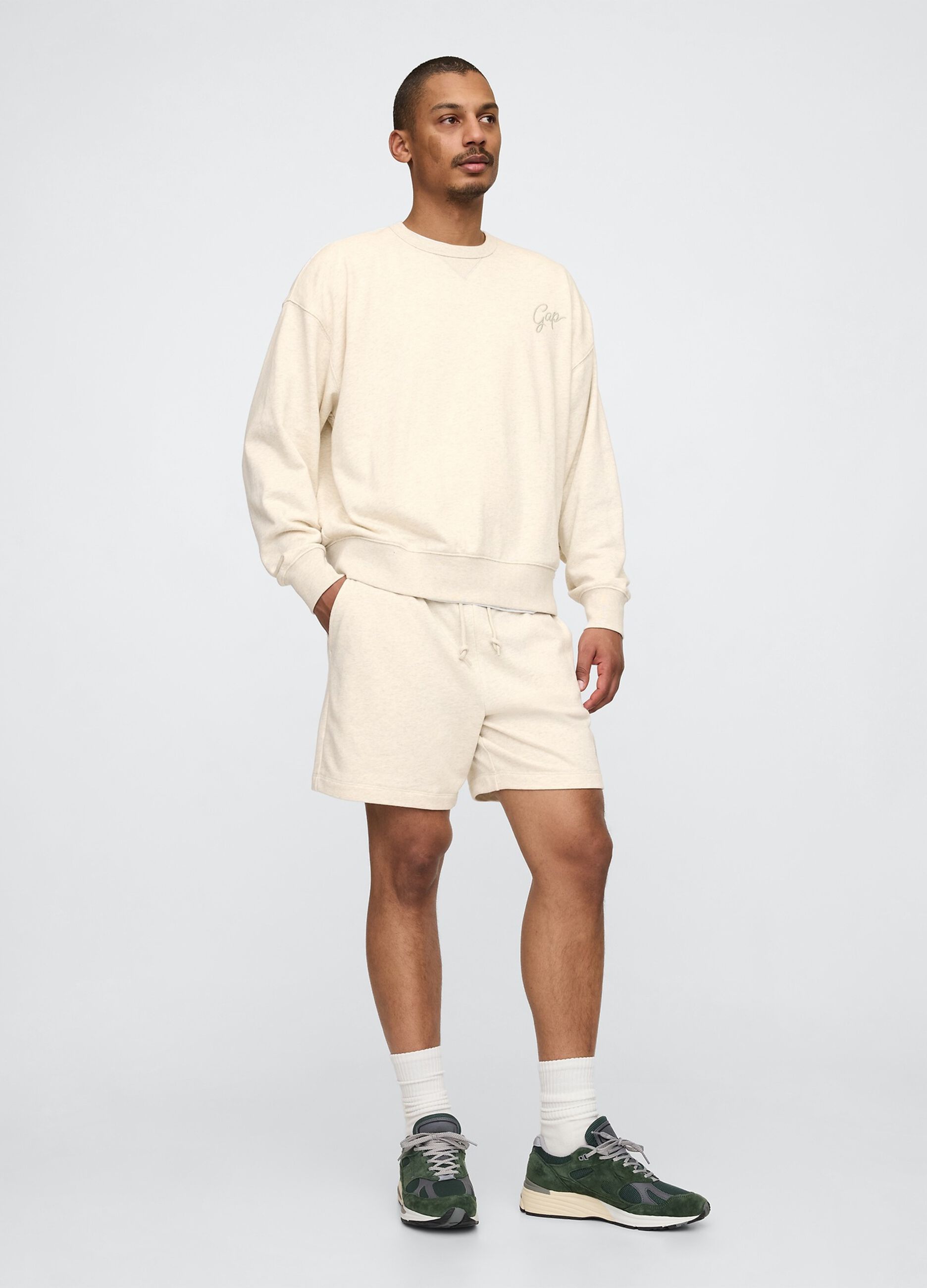Shorts beige Gap in misto cotone_3