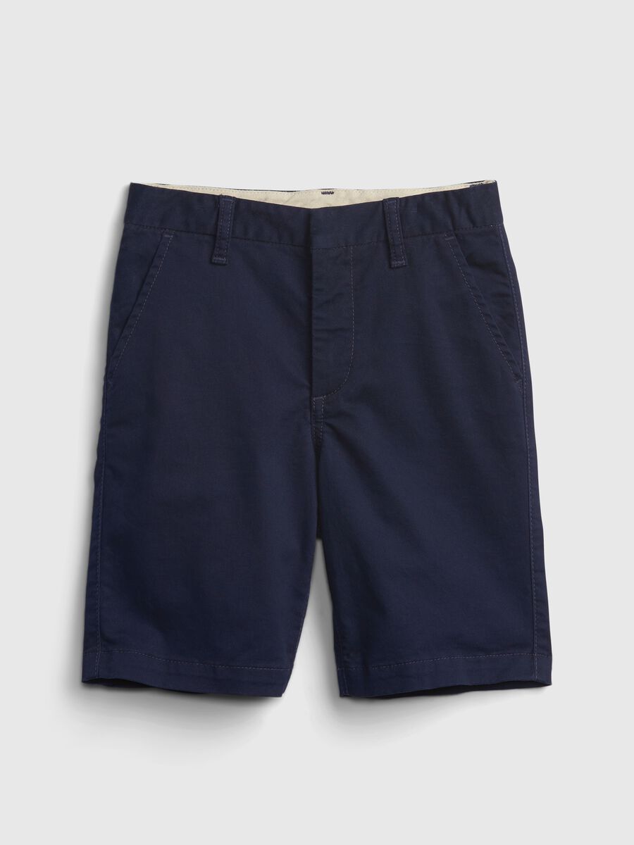 Stretch twill Bermuda shorts Boy_1