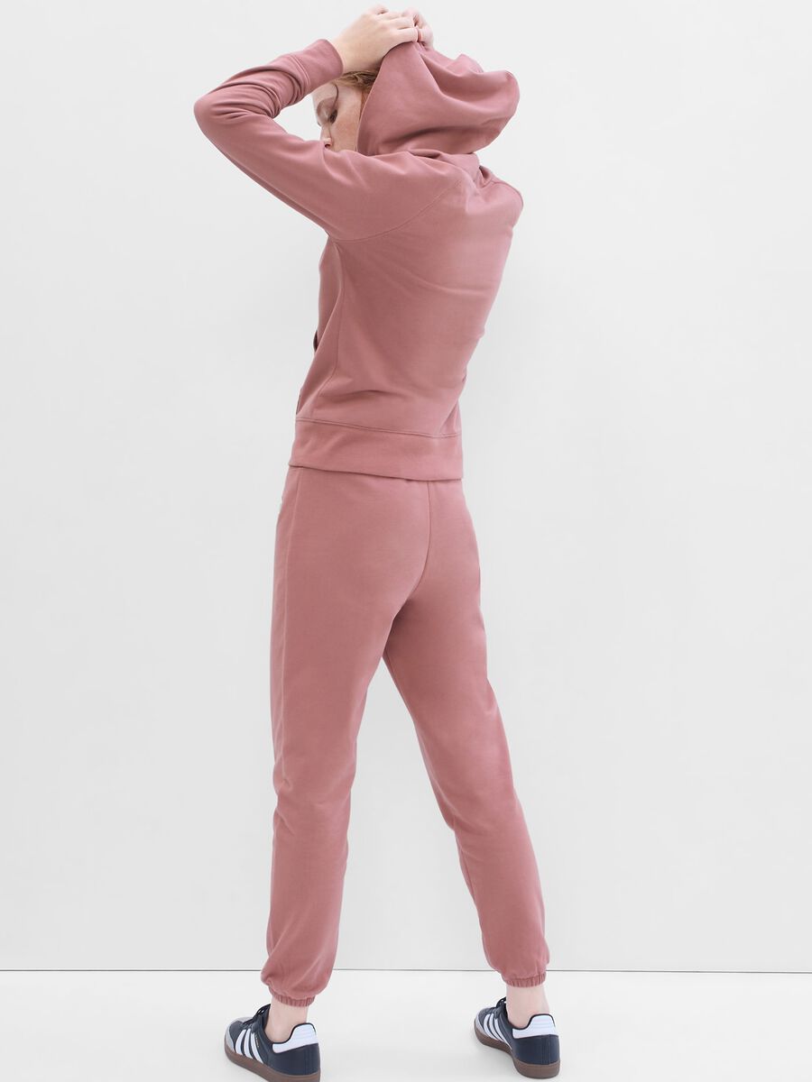 Plush joggers with drawstring and embroidered logo Woman_1