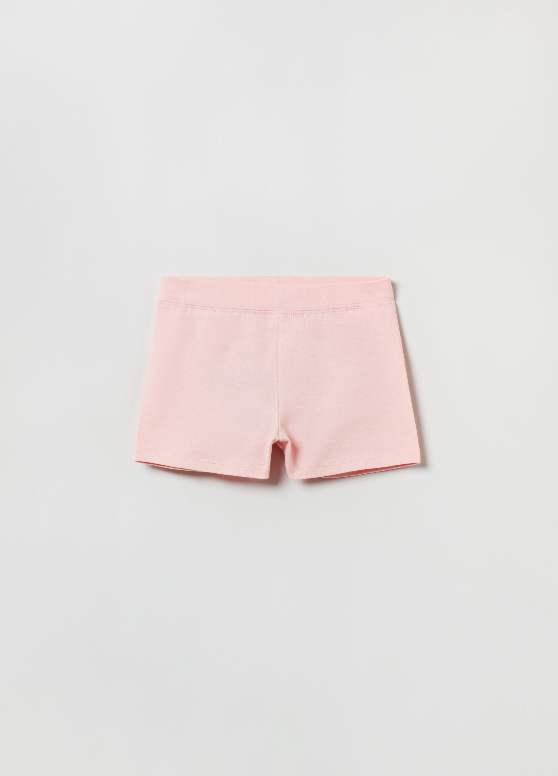 Solid colour shorts in organic cotton