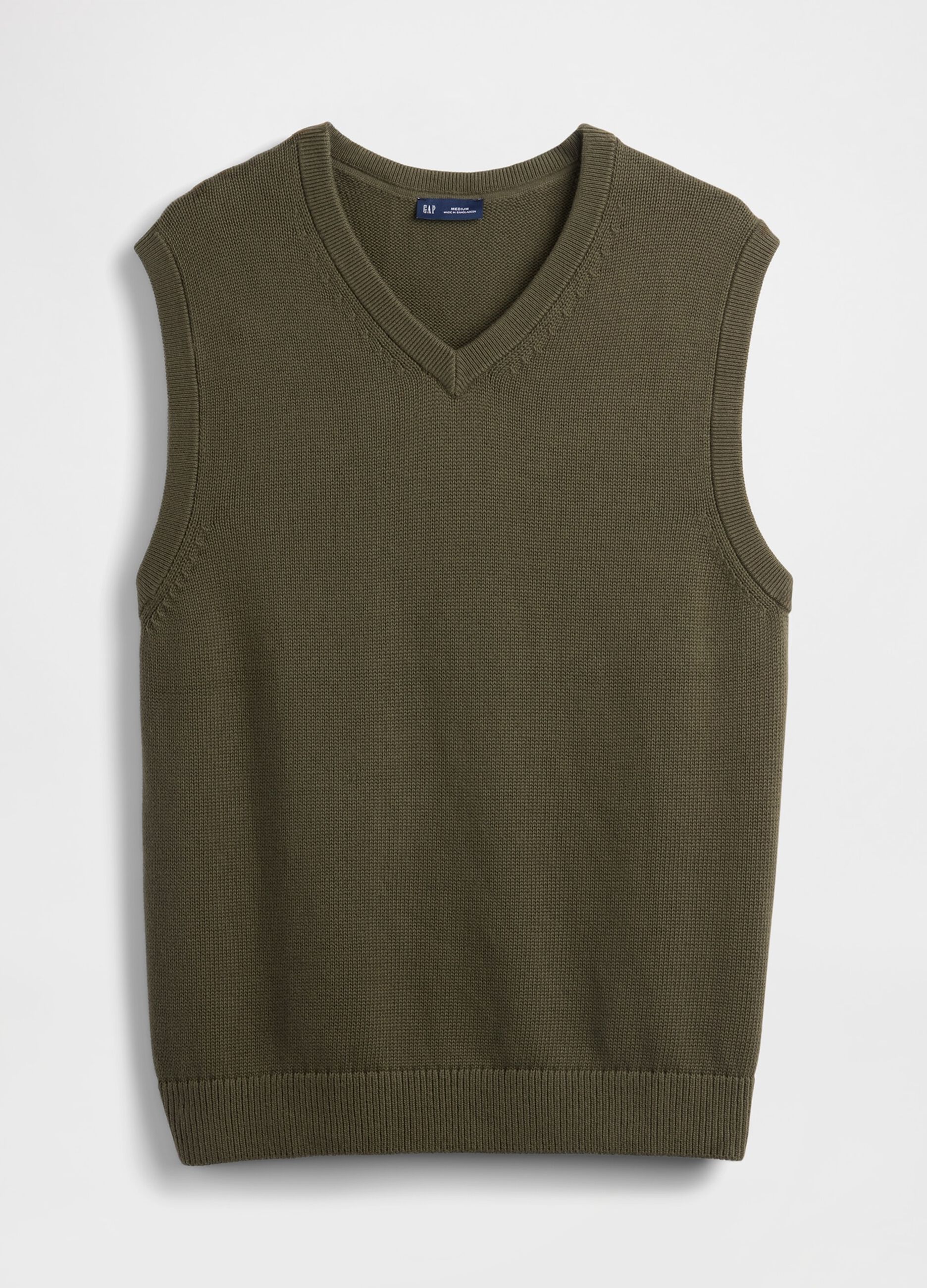 Gilet verde in cotone_3