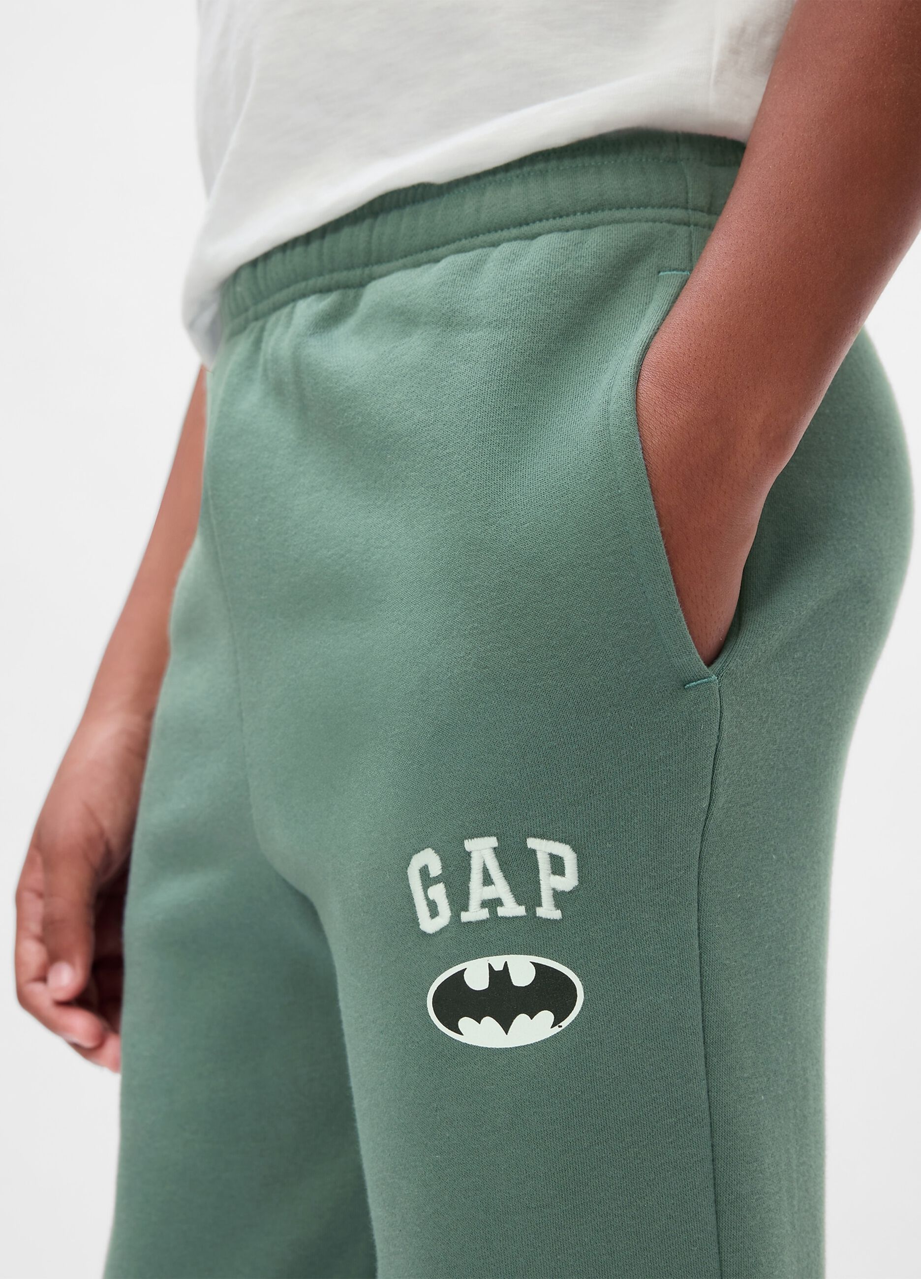 Joggers con stampa Batman e ricamo logo_3