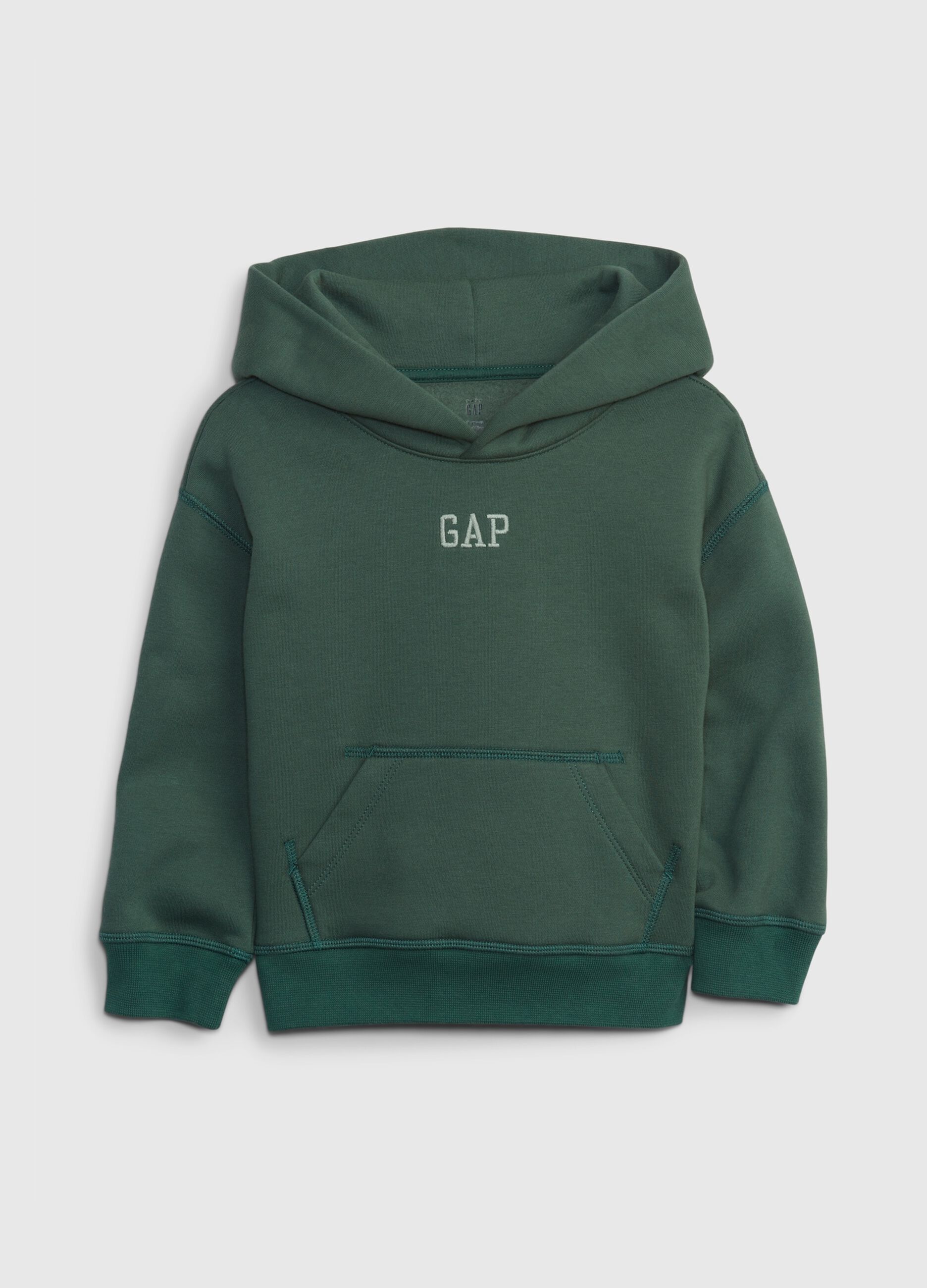 Hoodie with embroidered logo