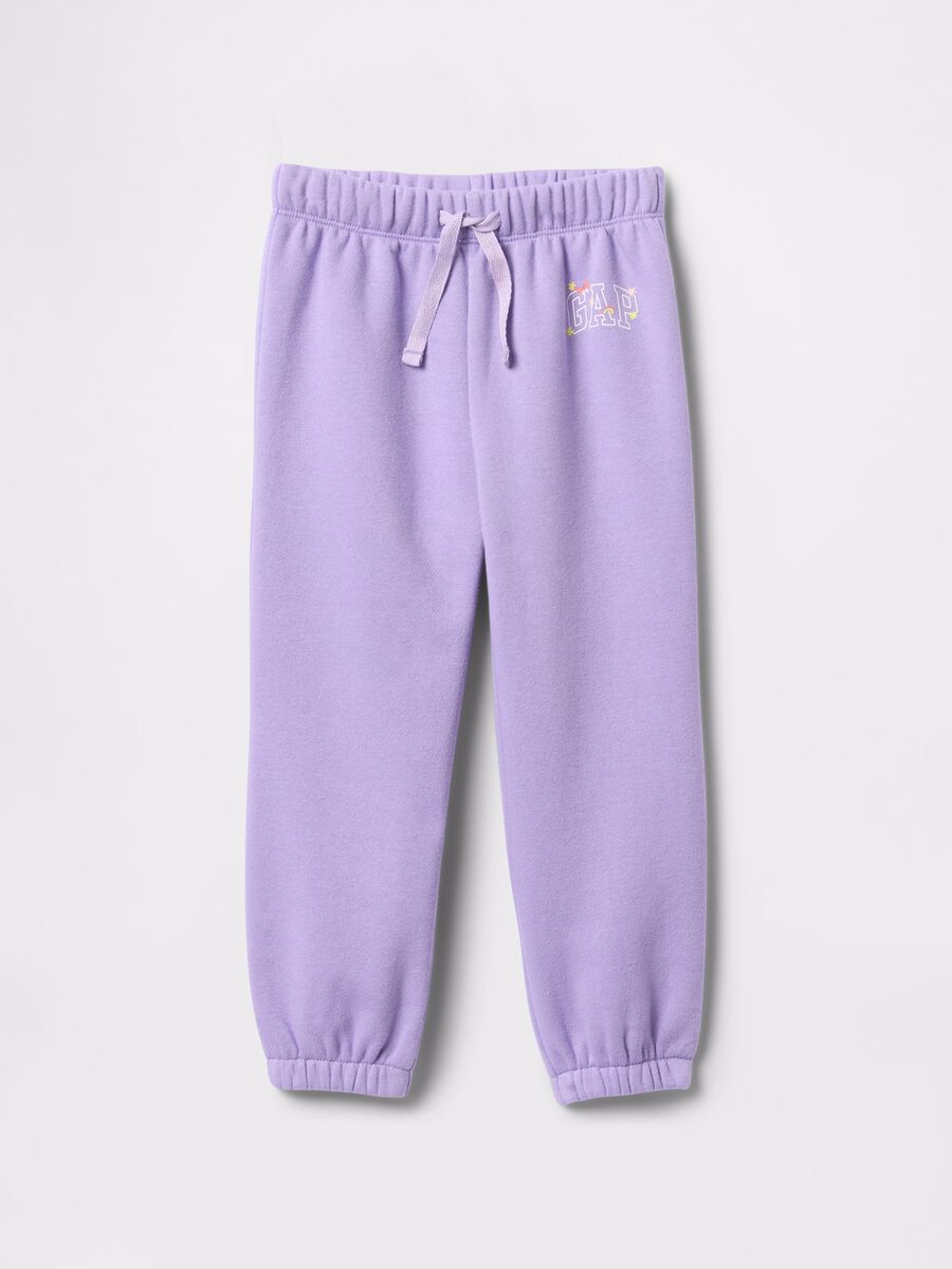 Pantaloni da jogging viola per bambina GAP Kids Bimba_0