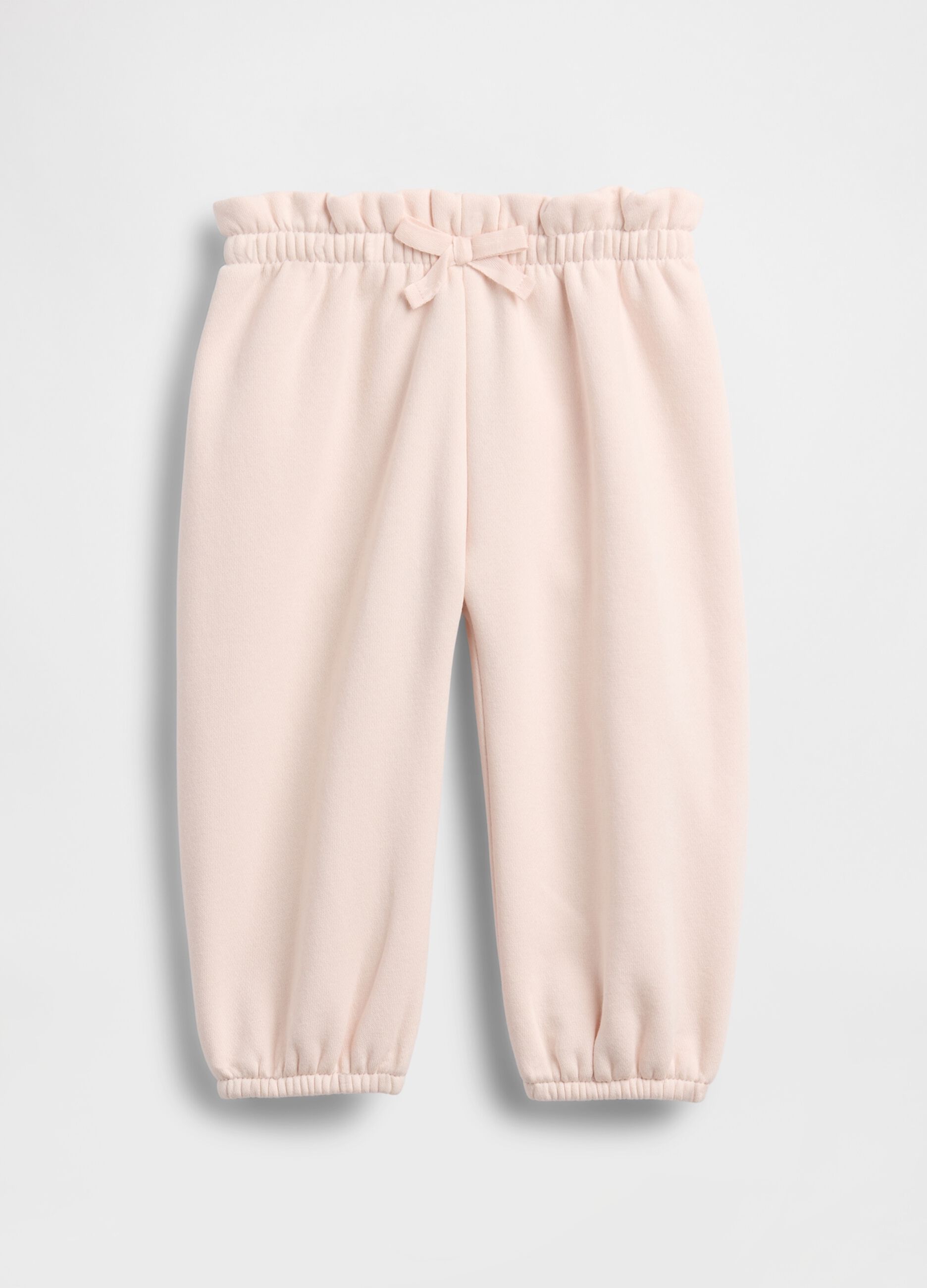 Pantaloni rosa da neonato in misto cotone