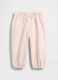 Pantaloni rosa da neonato in misto cotone_0