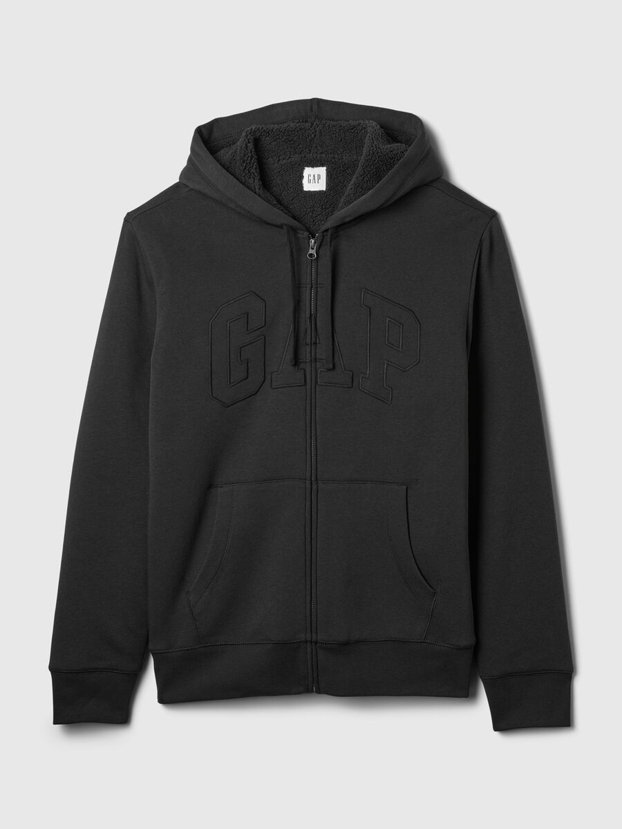 Felpa con cappuccio ricamo logo Uomo_4