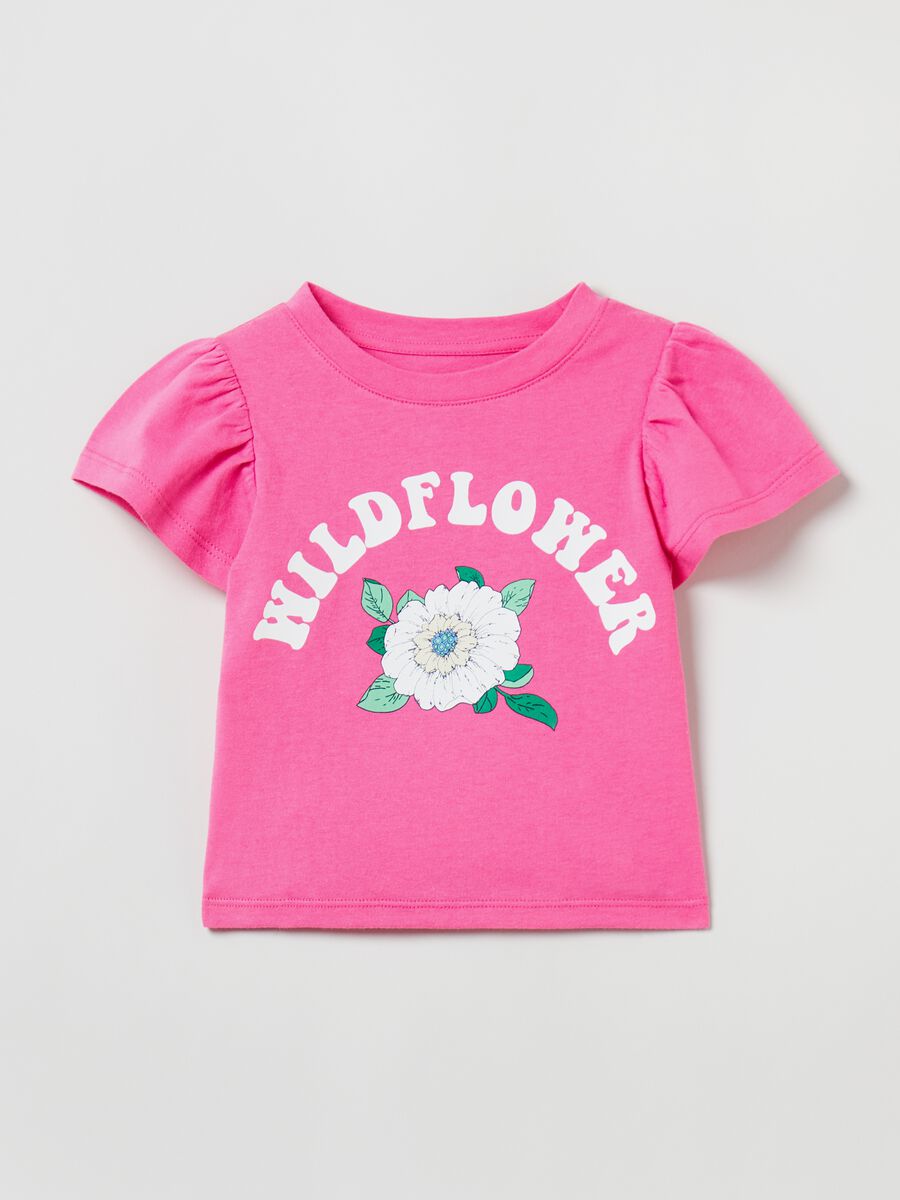 Organic cotton T-shirt with print Toddler Girl_0