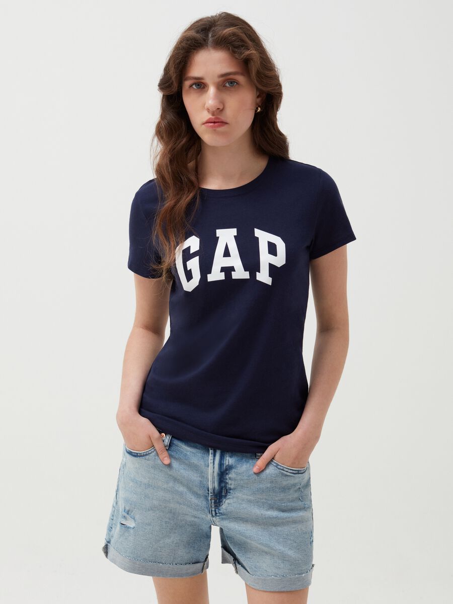 Two-pack T-shirts in jersey with logo print Woman_1