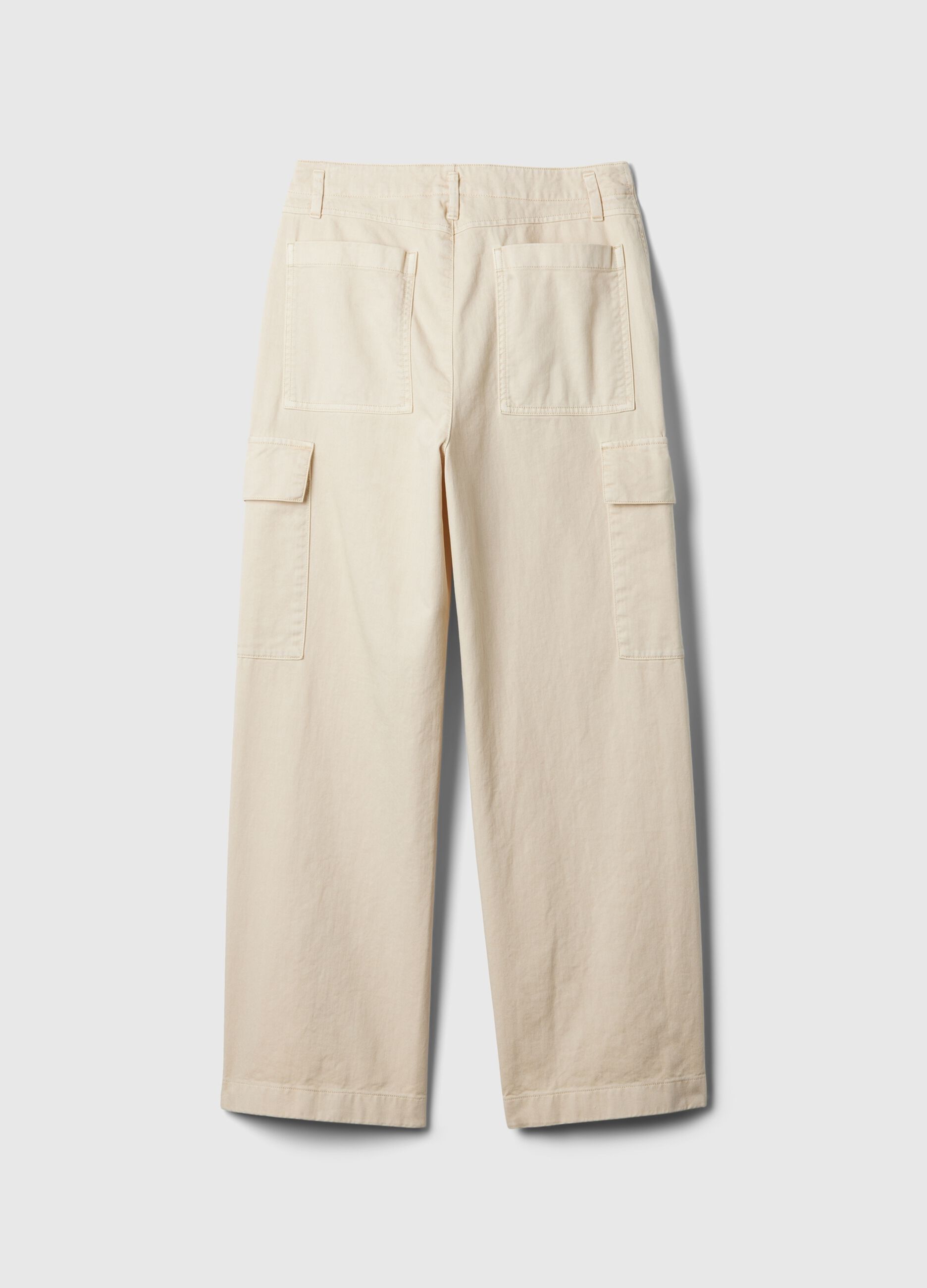Pantaloni cargo loose fit in cotone_5