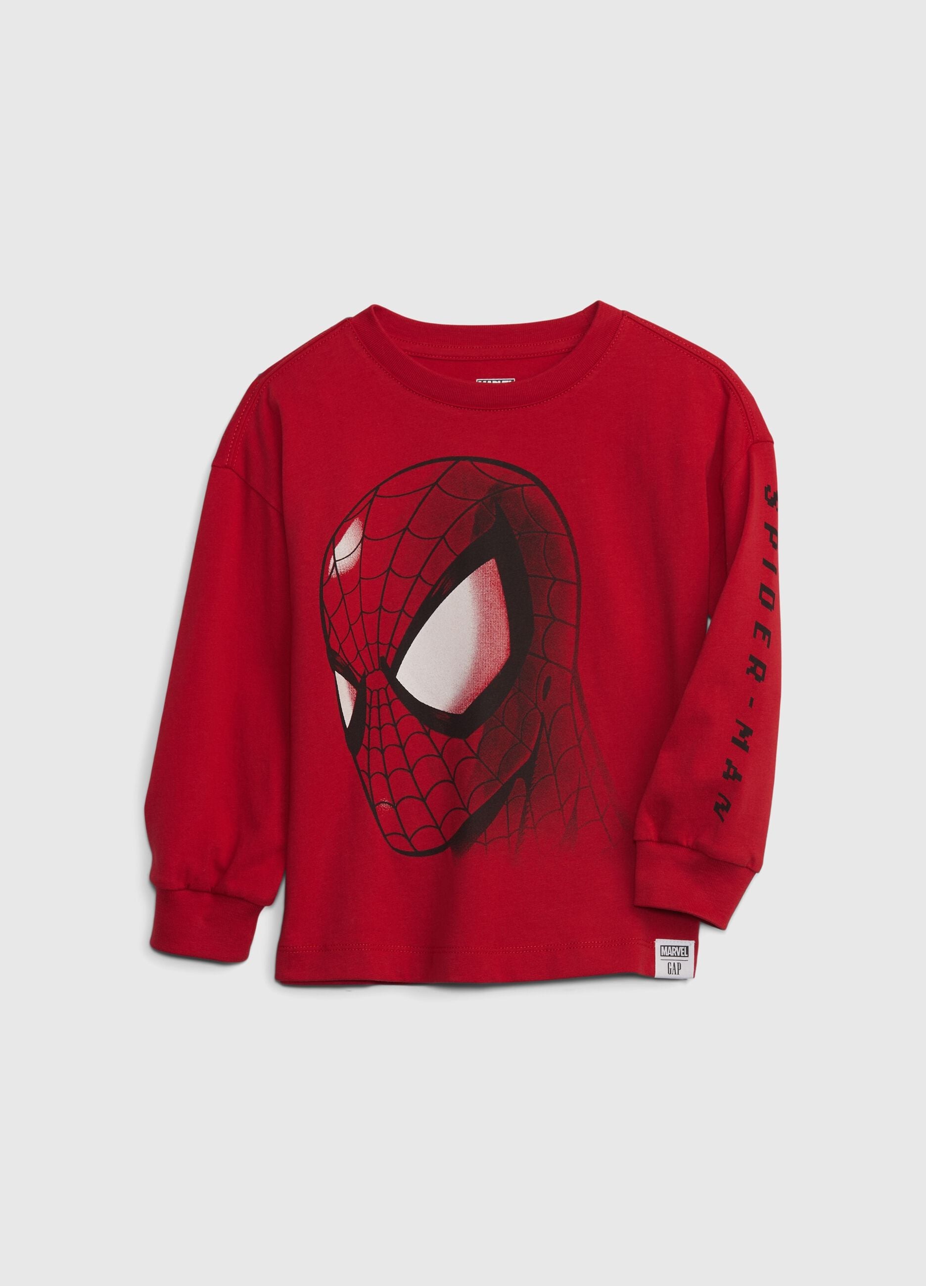 T-shirt maniche lunghe stampa Spider-Man