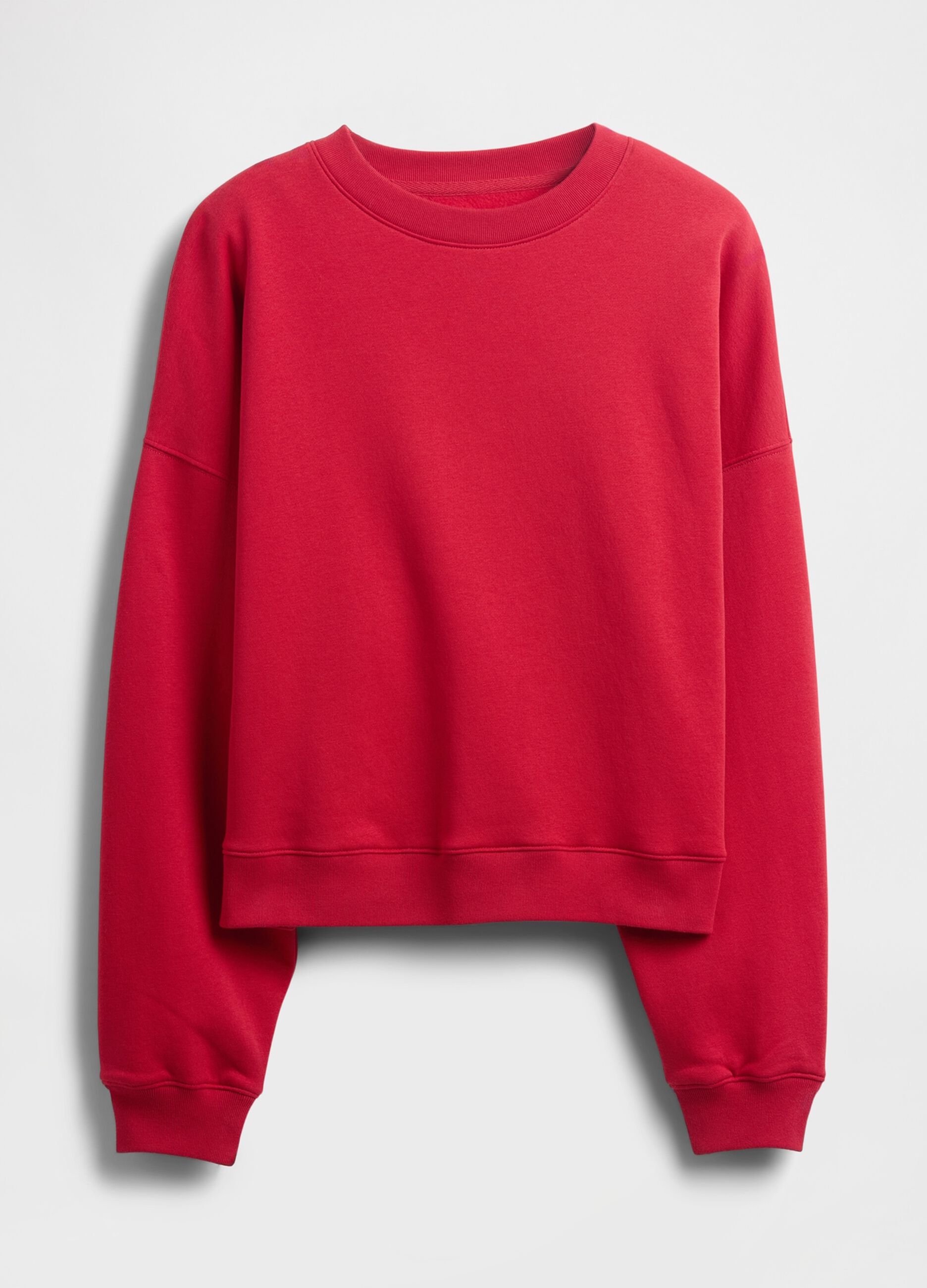 Red Crew Neck Sweatshirt