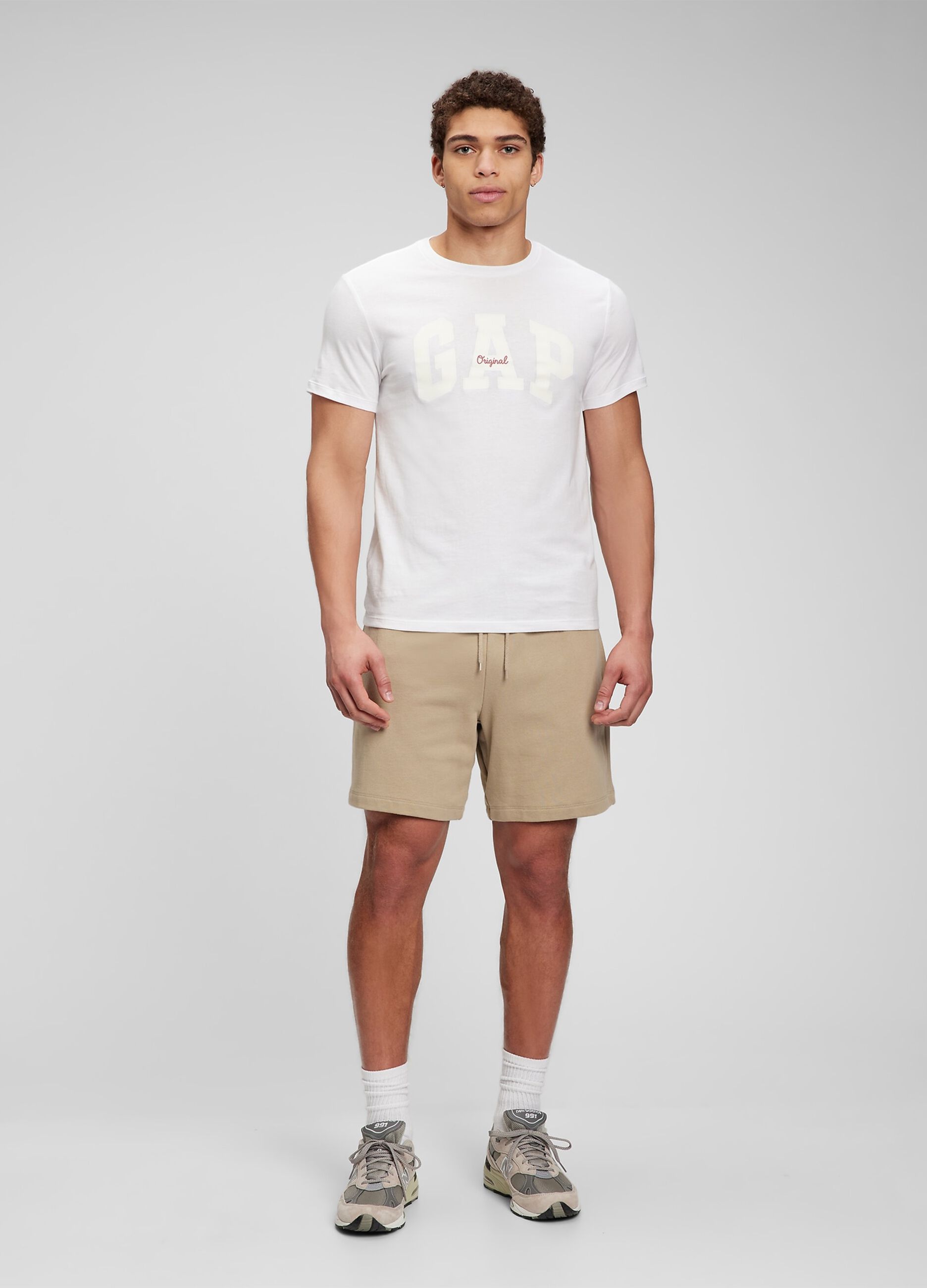 T-shirt in cotone con stampa logo