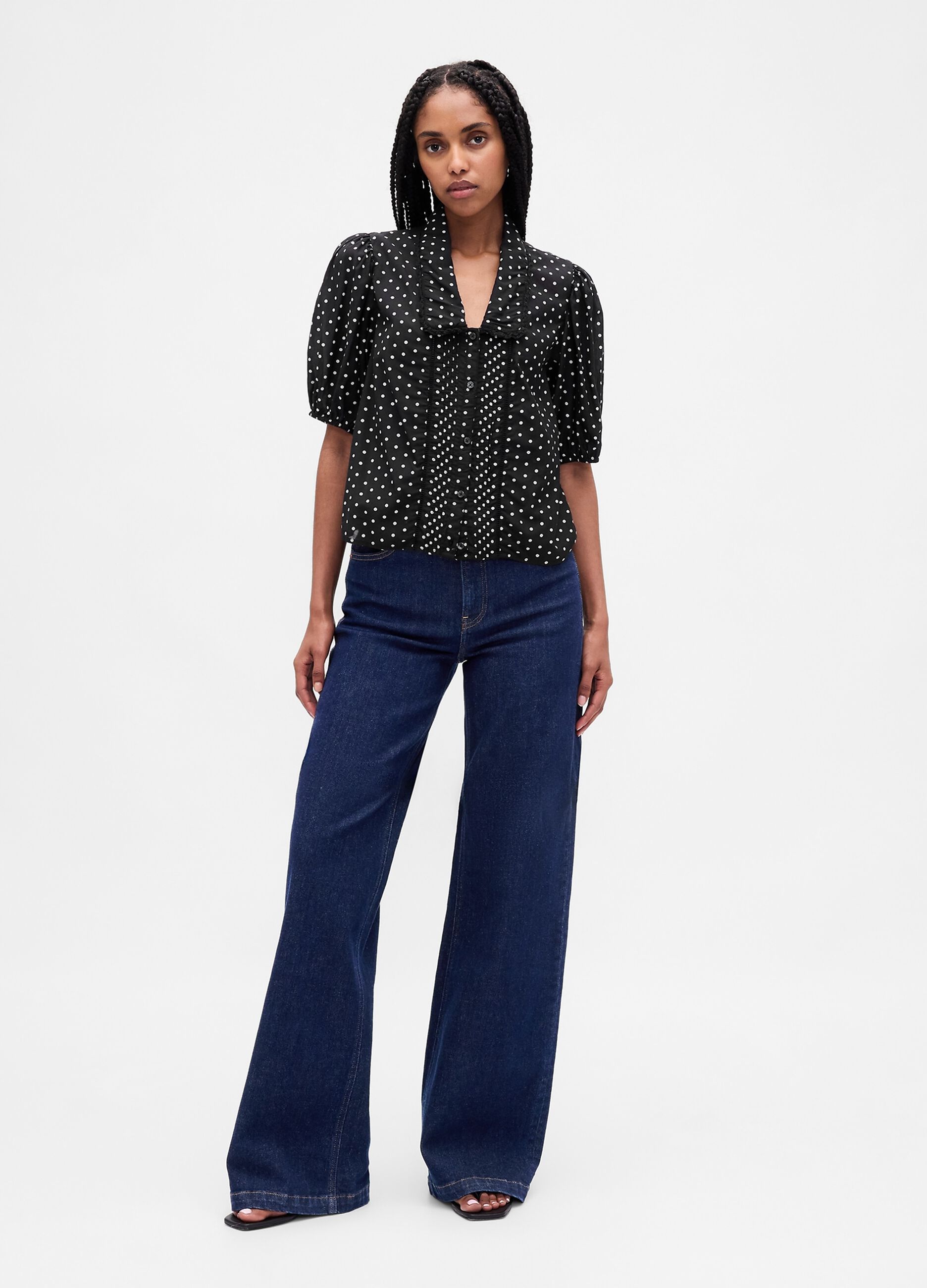 Camicia nera a pois_1