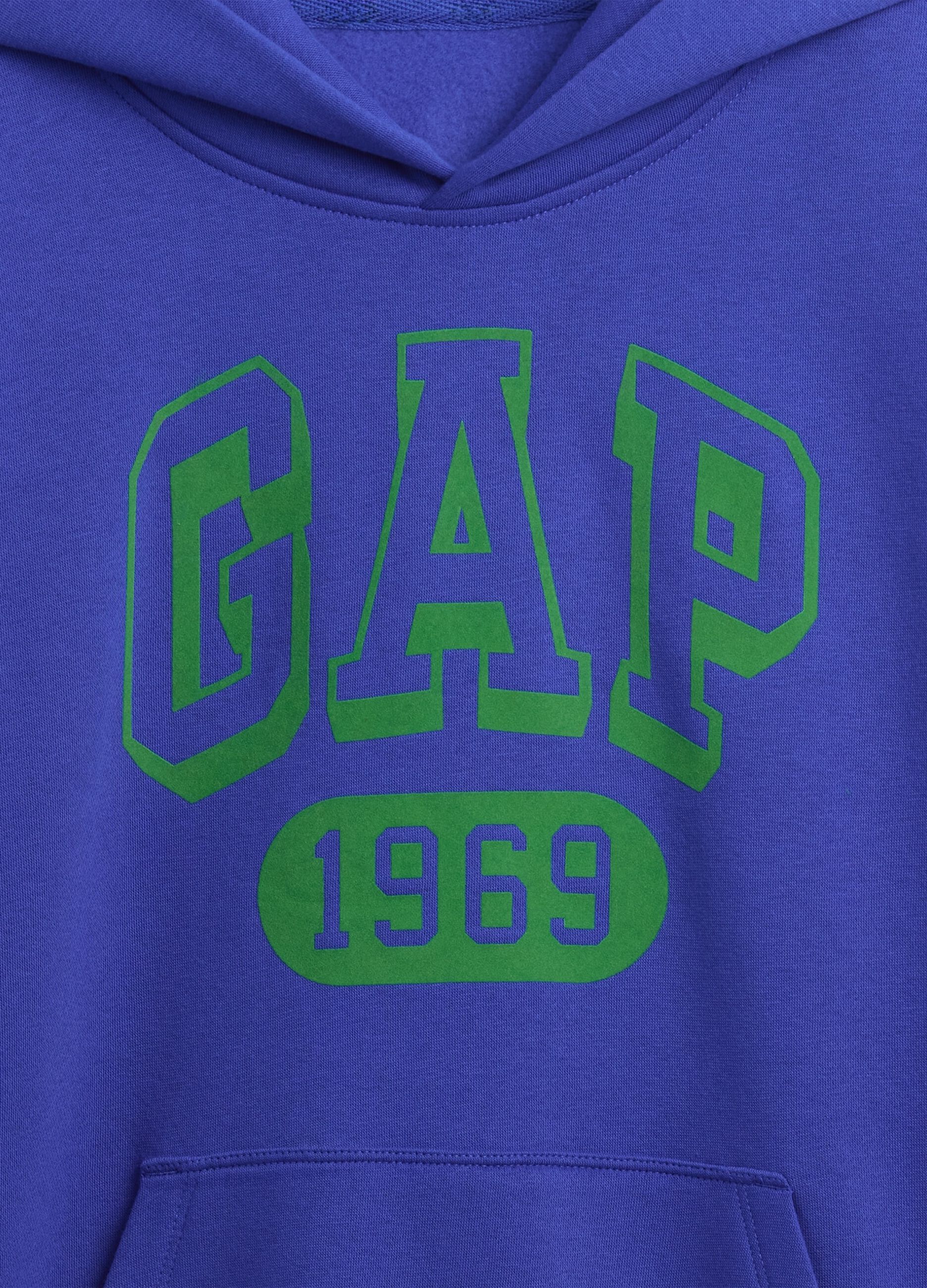 Felpa blu per bambino con logo_5
