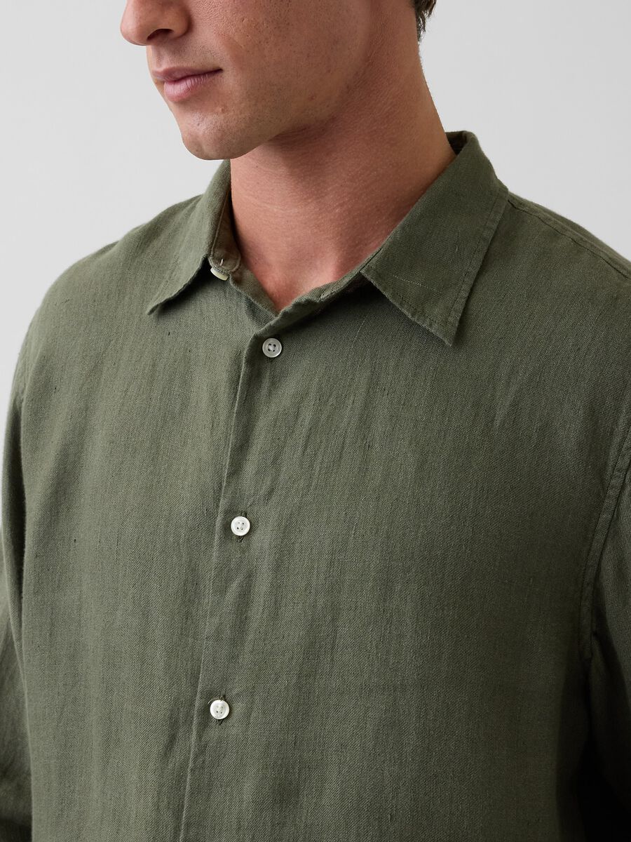 Camicia in puro lino Uomo_3