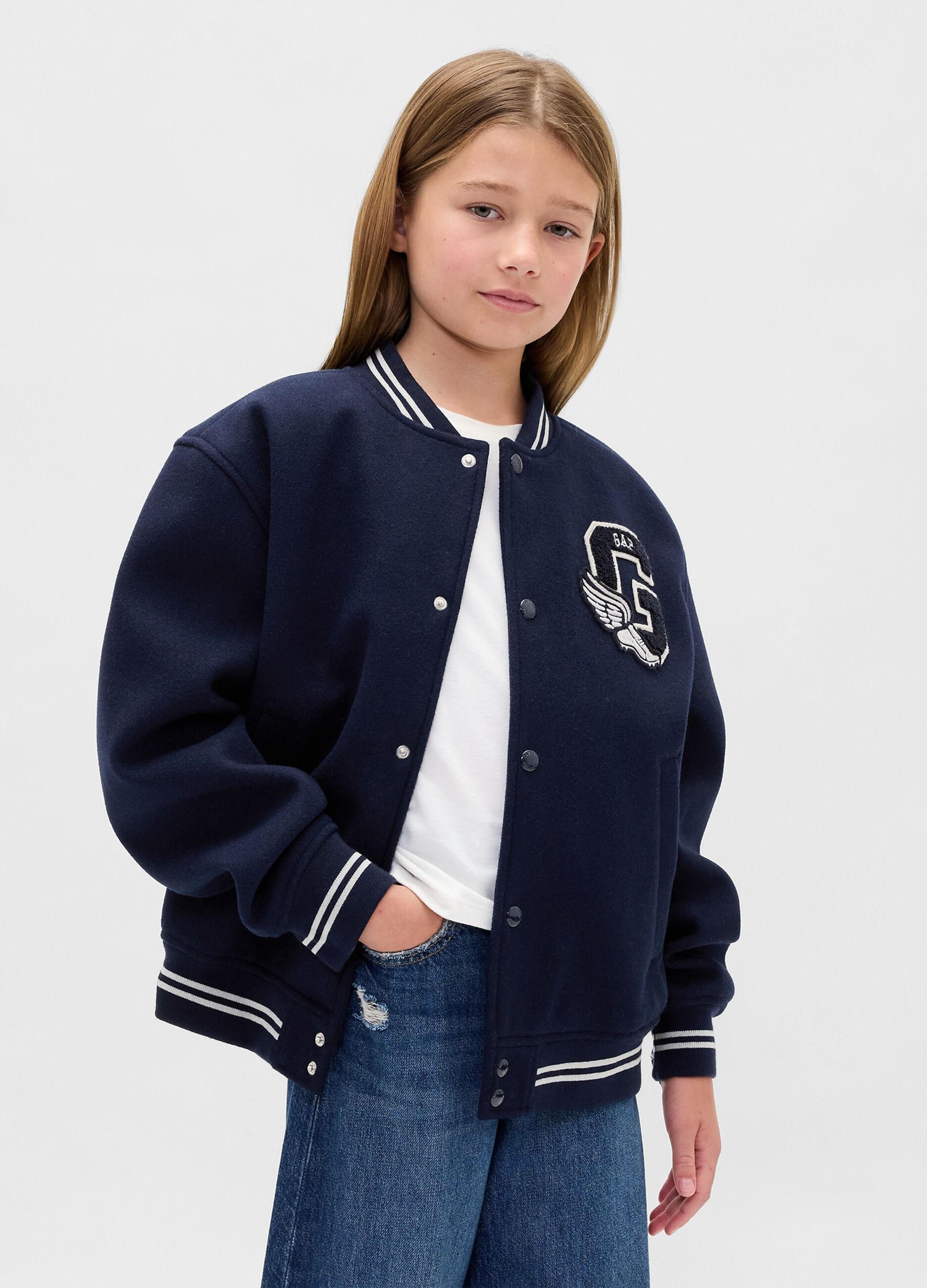 Blue bomber jacket for kids_3