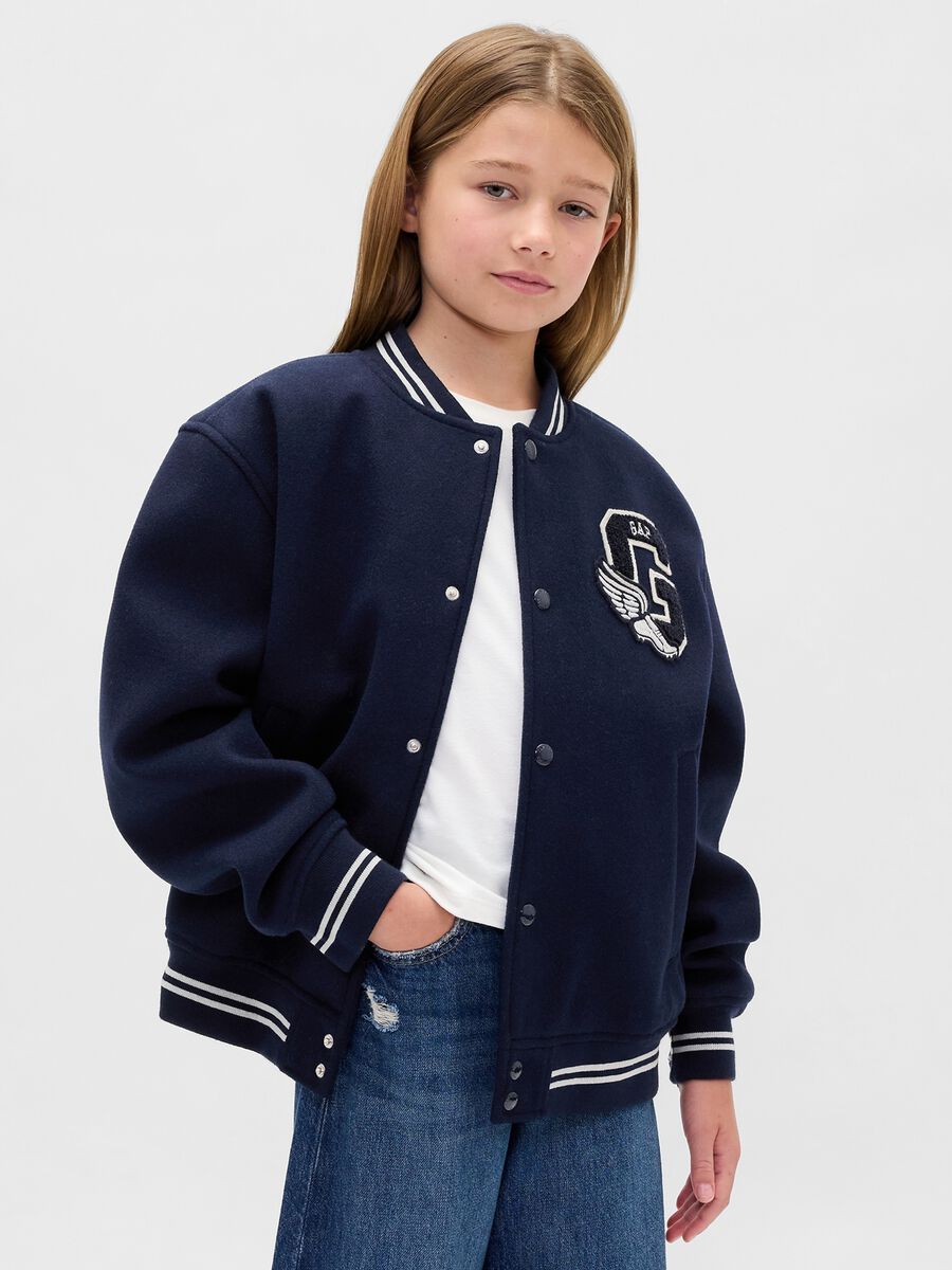 Blue bomber jacket for kids Boy_3