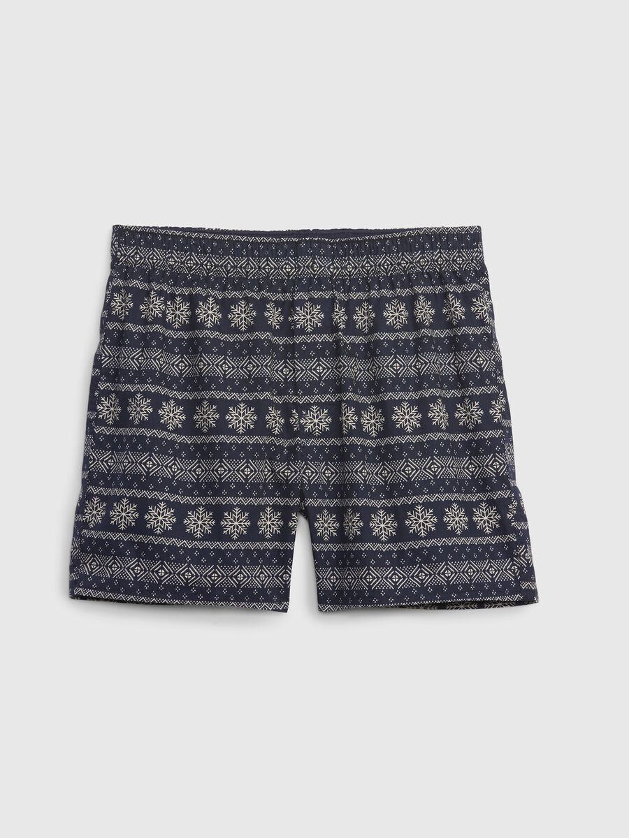 Snowflake pattern woven boxer shorts Man_0