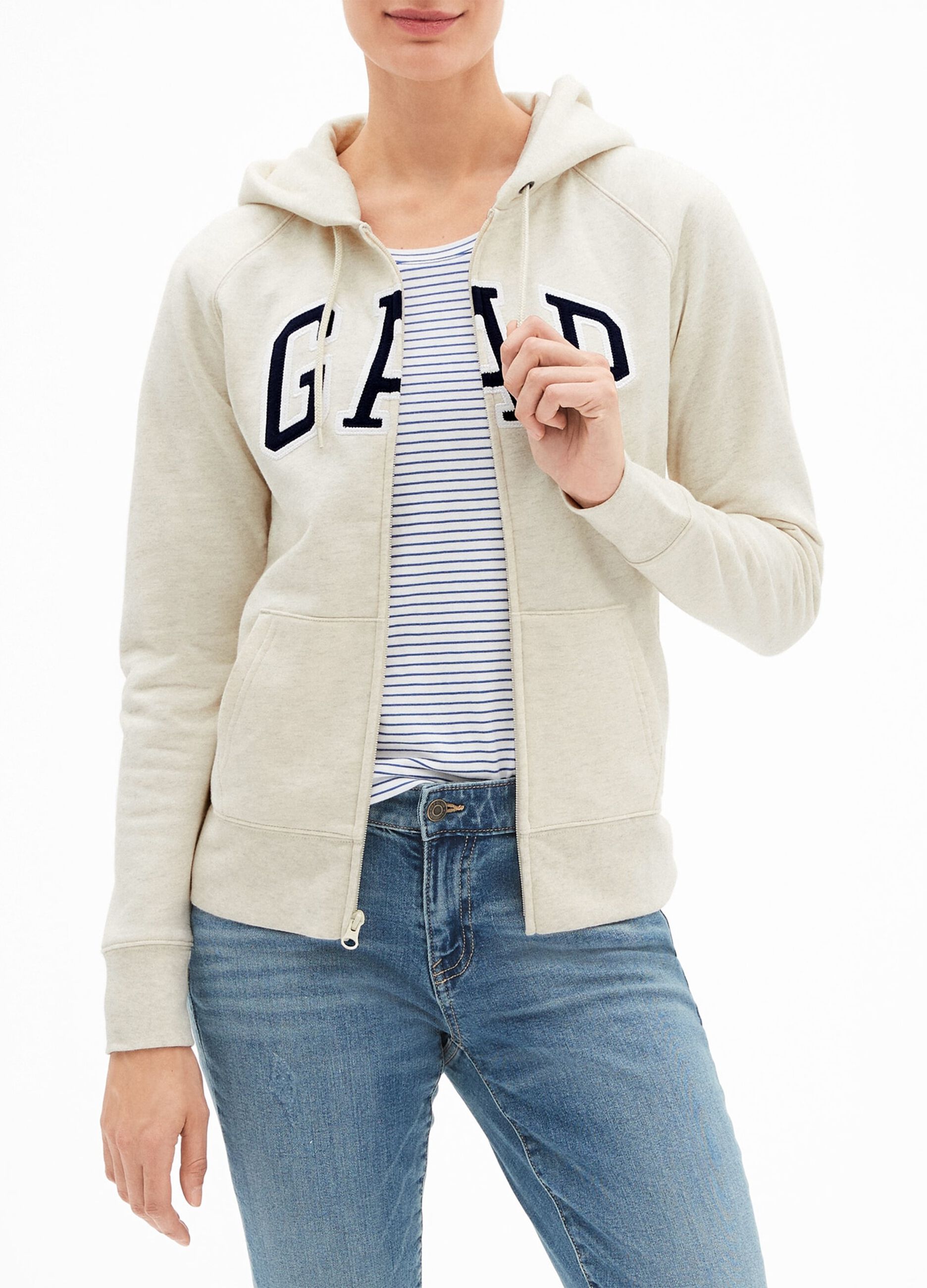 Full-zip con cappuccio e logo GAP