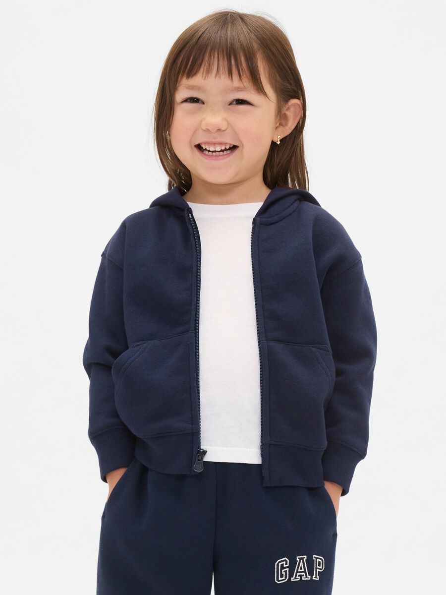 Felpa blu con cappuccio per bambino Bambino_1