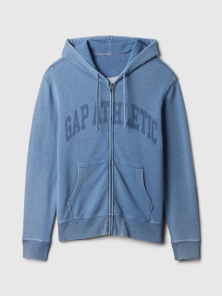 Full-zip con stampa logo Athletics Uomo_2
