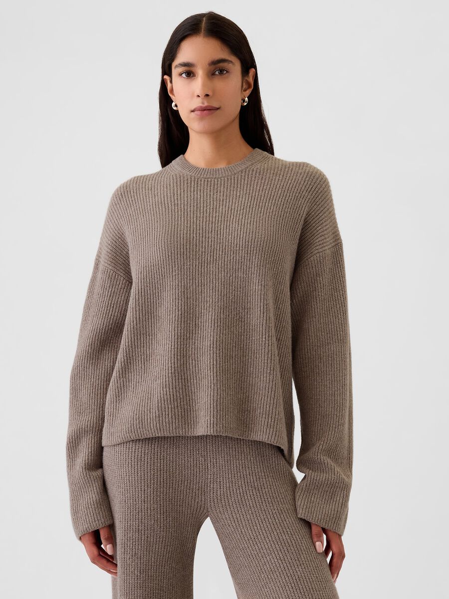Pullover with ribbed design Woman_0