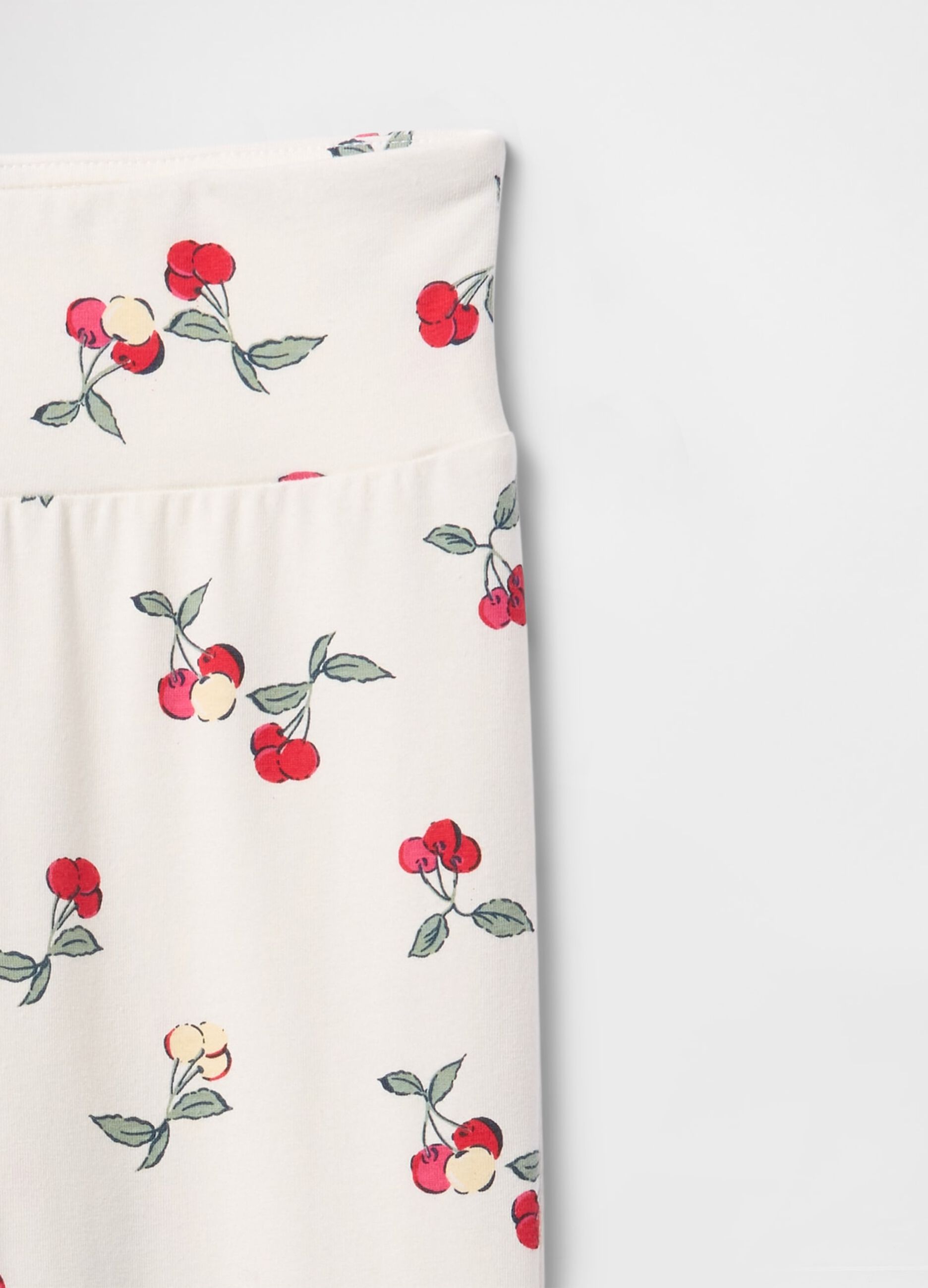 Pantaloni a zampa fantasia fiori su fondo bianco_4