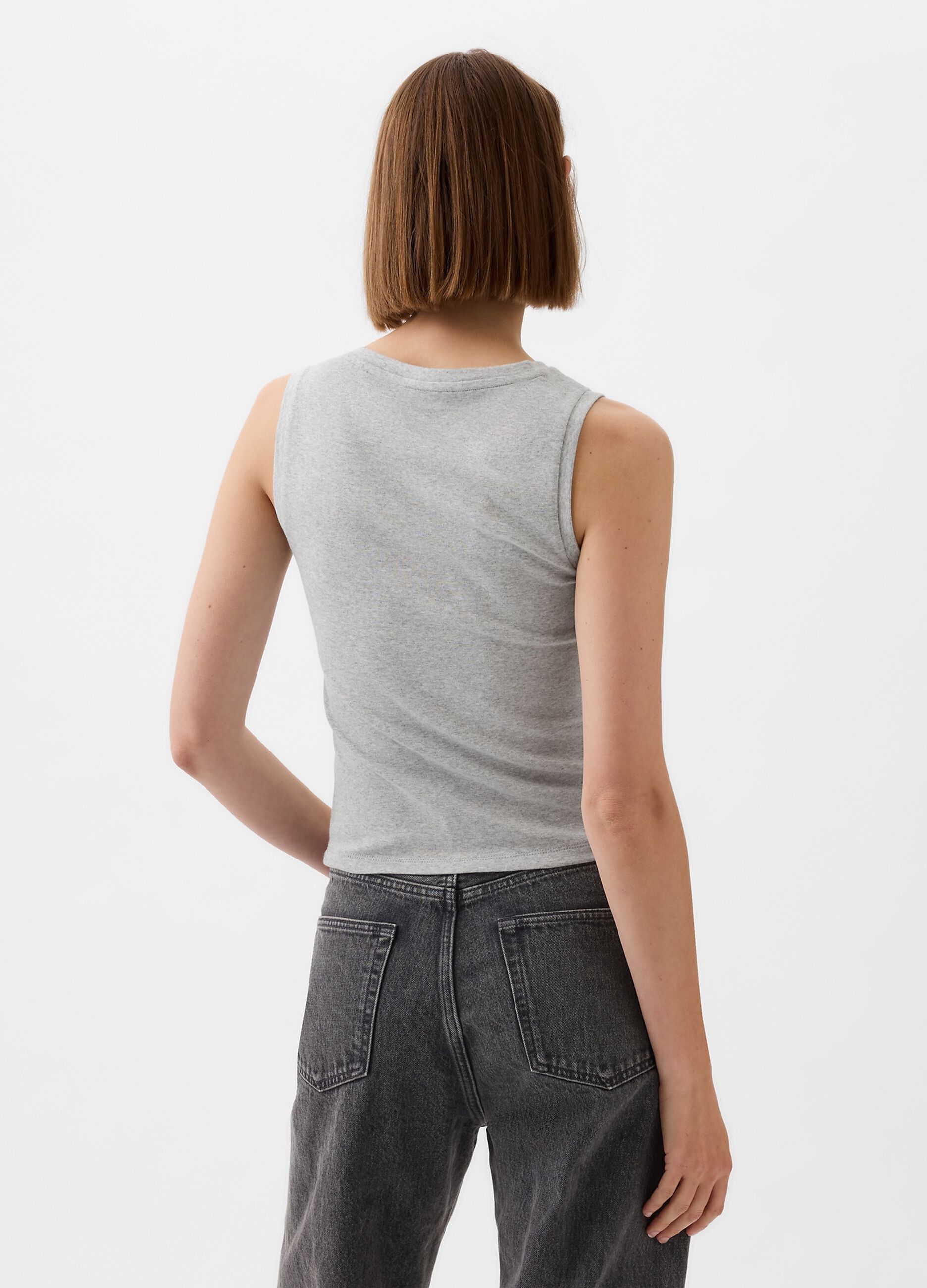 Stretch modal and cotton tank top_2