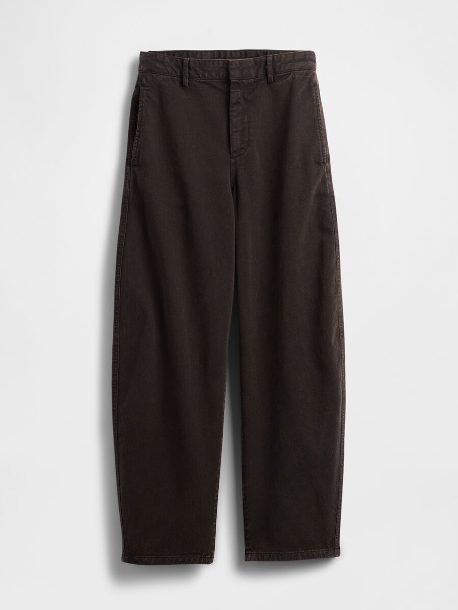 Wide Black Cotton Trousers Woman_6
