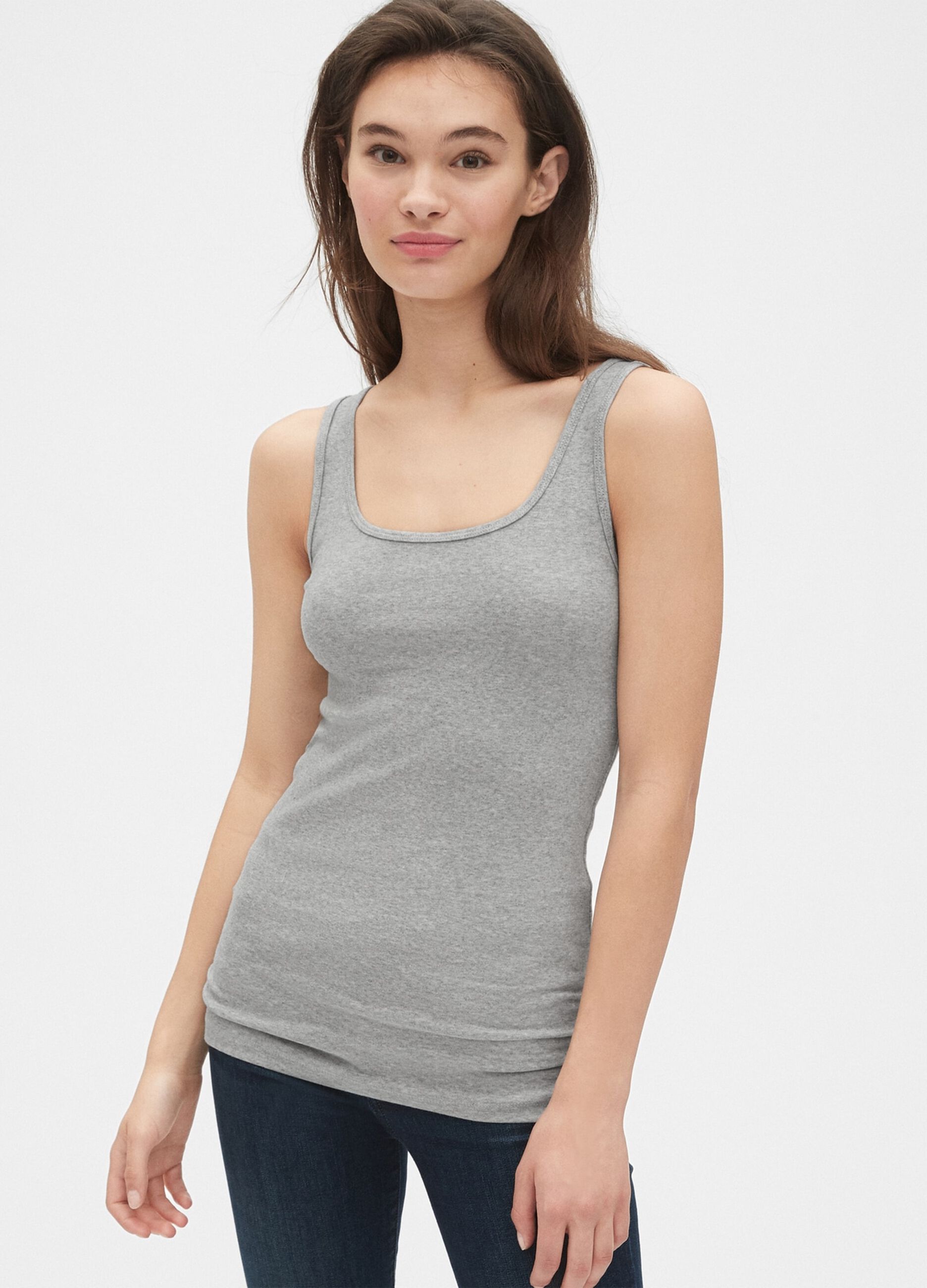 Tank top in cotton and modal._0