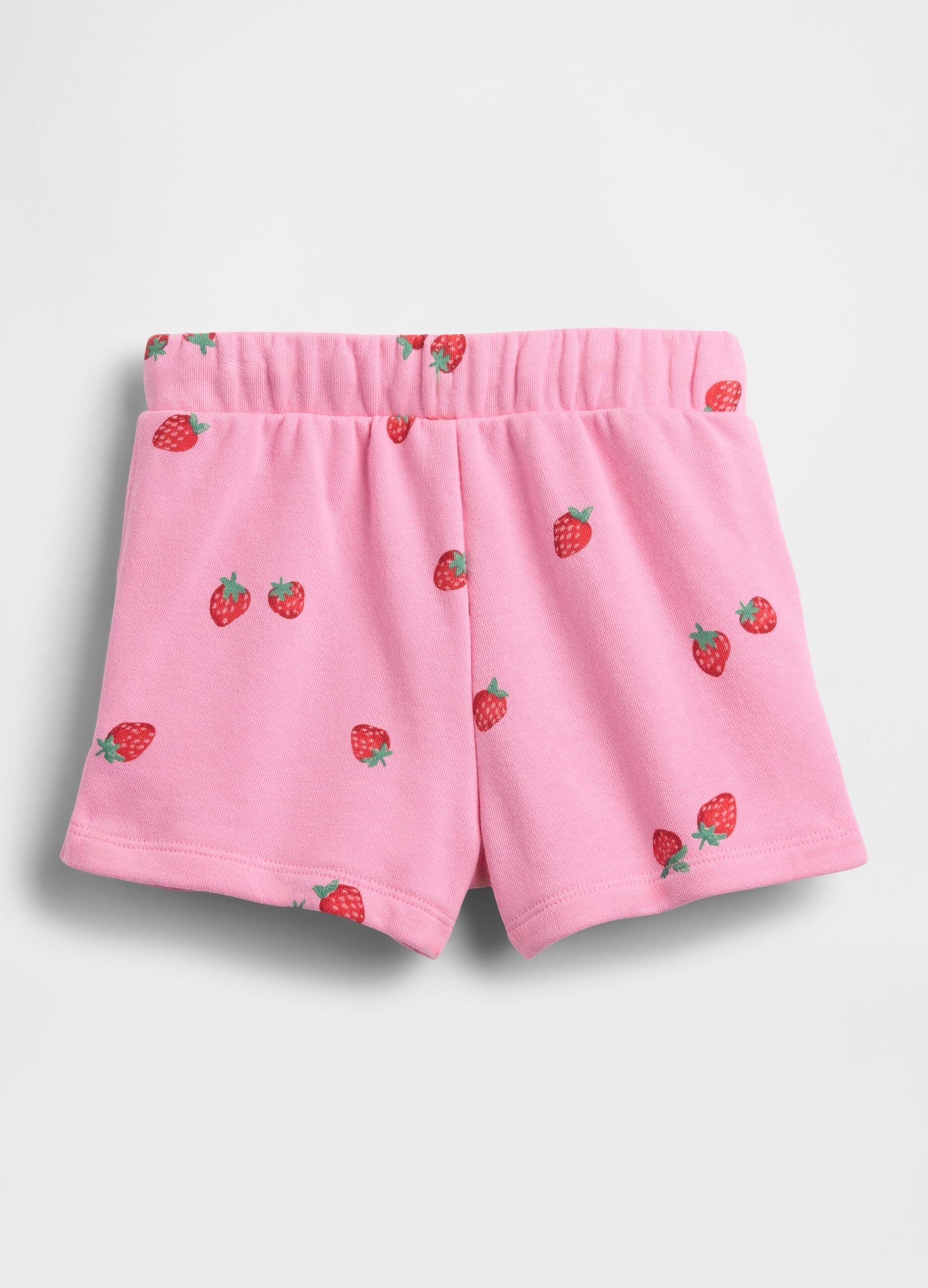 Shorts in misto cotone con logo GAP e stampa fragole