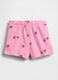 Shorts in misto cotone con logo GAP e stampa fragole_1