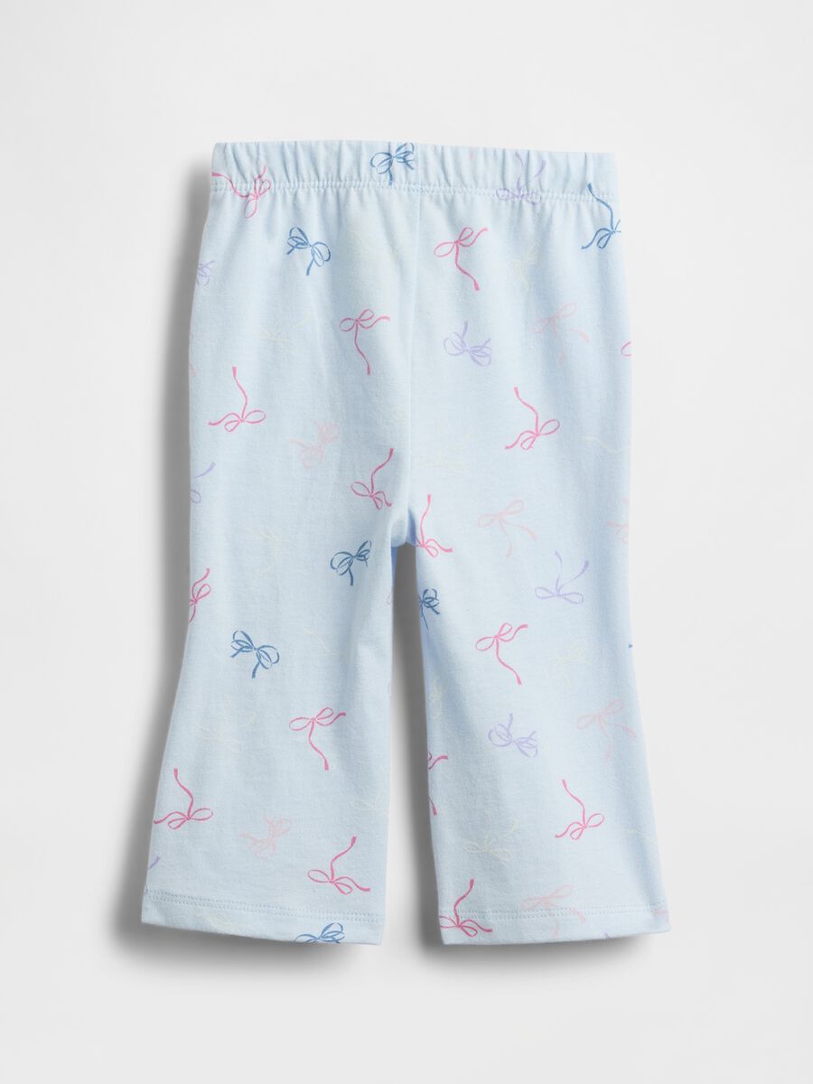 Pantaloni azzurri in cotone per neonati Neonato_1
