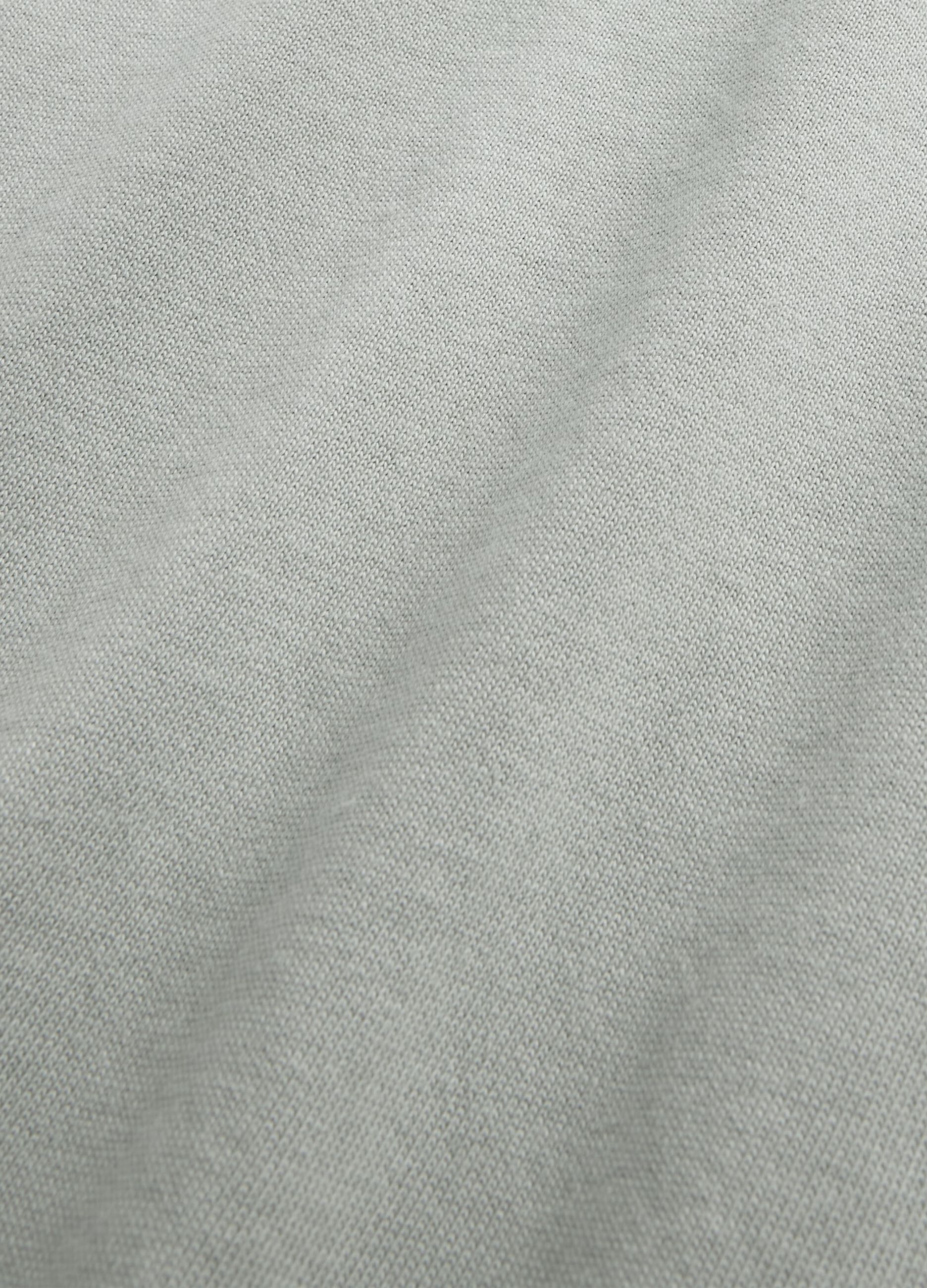 Grey Long Sleeve Cotton T-Shirt_4