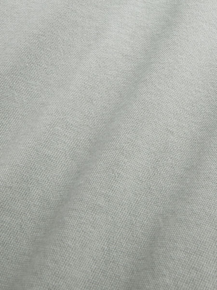 Grey Long Sleeve Cotton T-Shirt Man_4