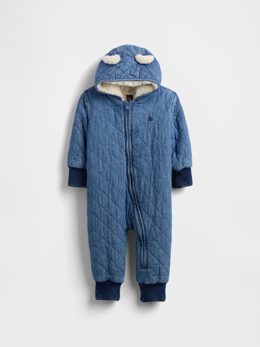 Tutina imbottita denim per neonati Neonato_0