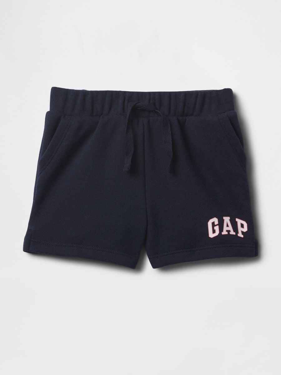 Shorts in misto cotone con logo GAP Bimba_0