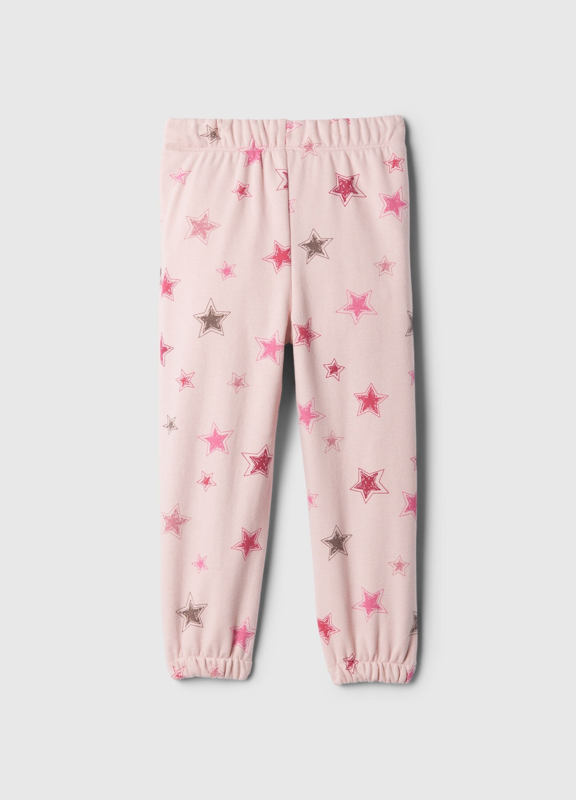 Joggers con coulisse e stampa stelle _1