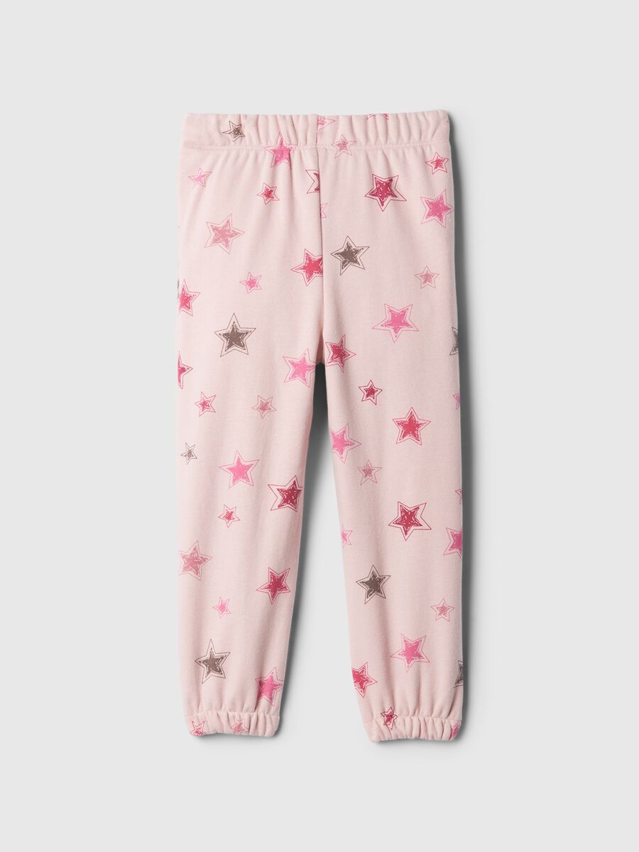 Joggers con coulisse e stampa stelle  Bimba_1