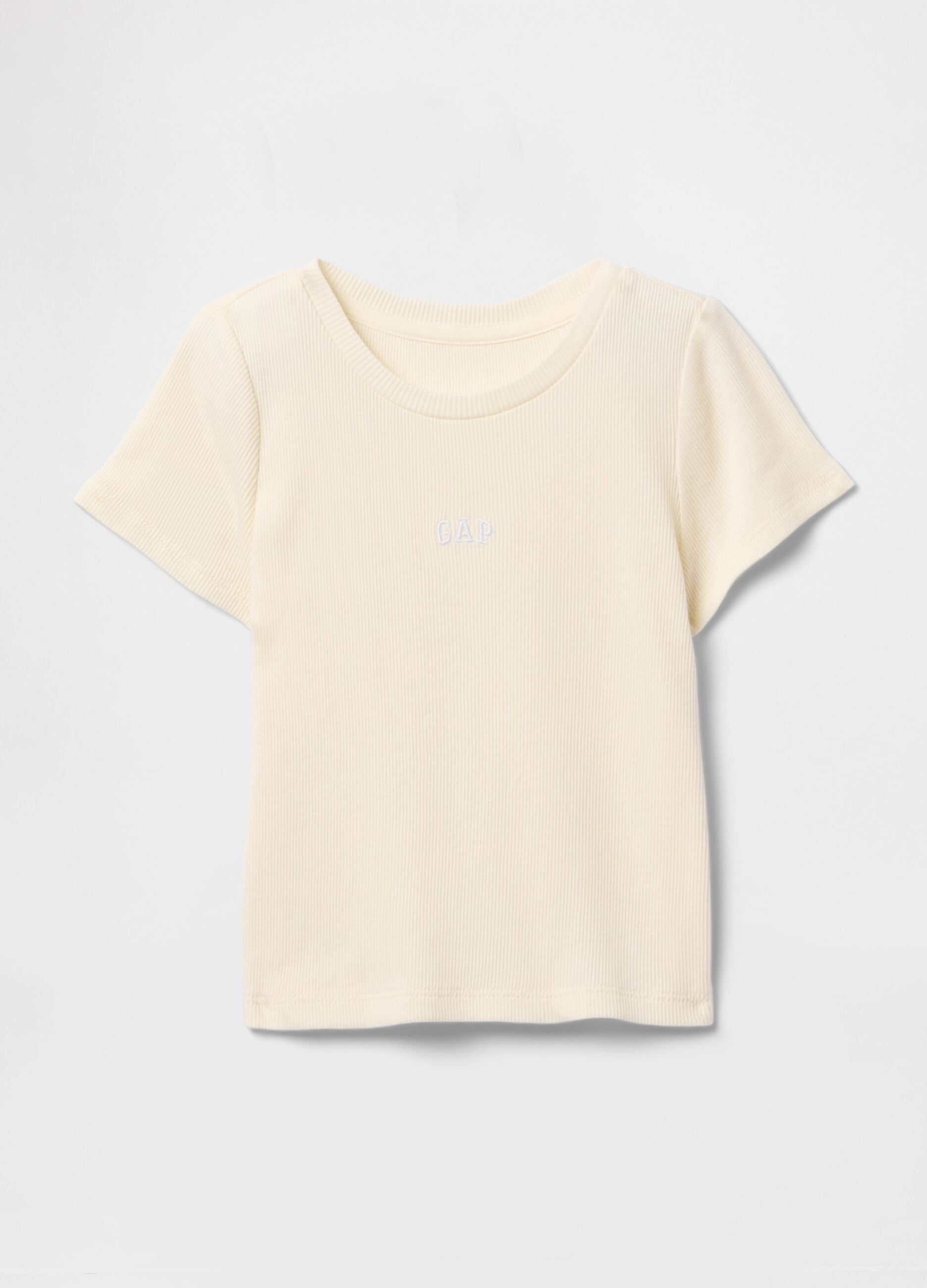 T-shirt a maniche corte in cotone bianco GAP Kids