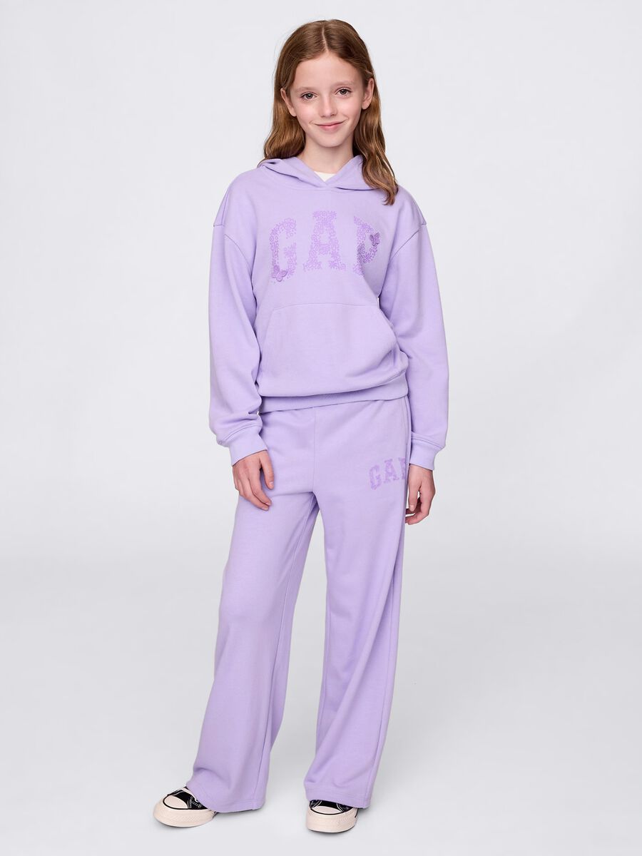 Felpa cappuccio viola GAP Kids Bambina_1
