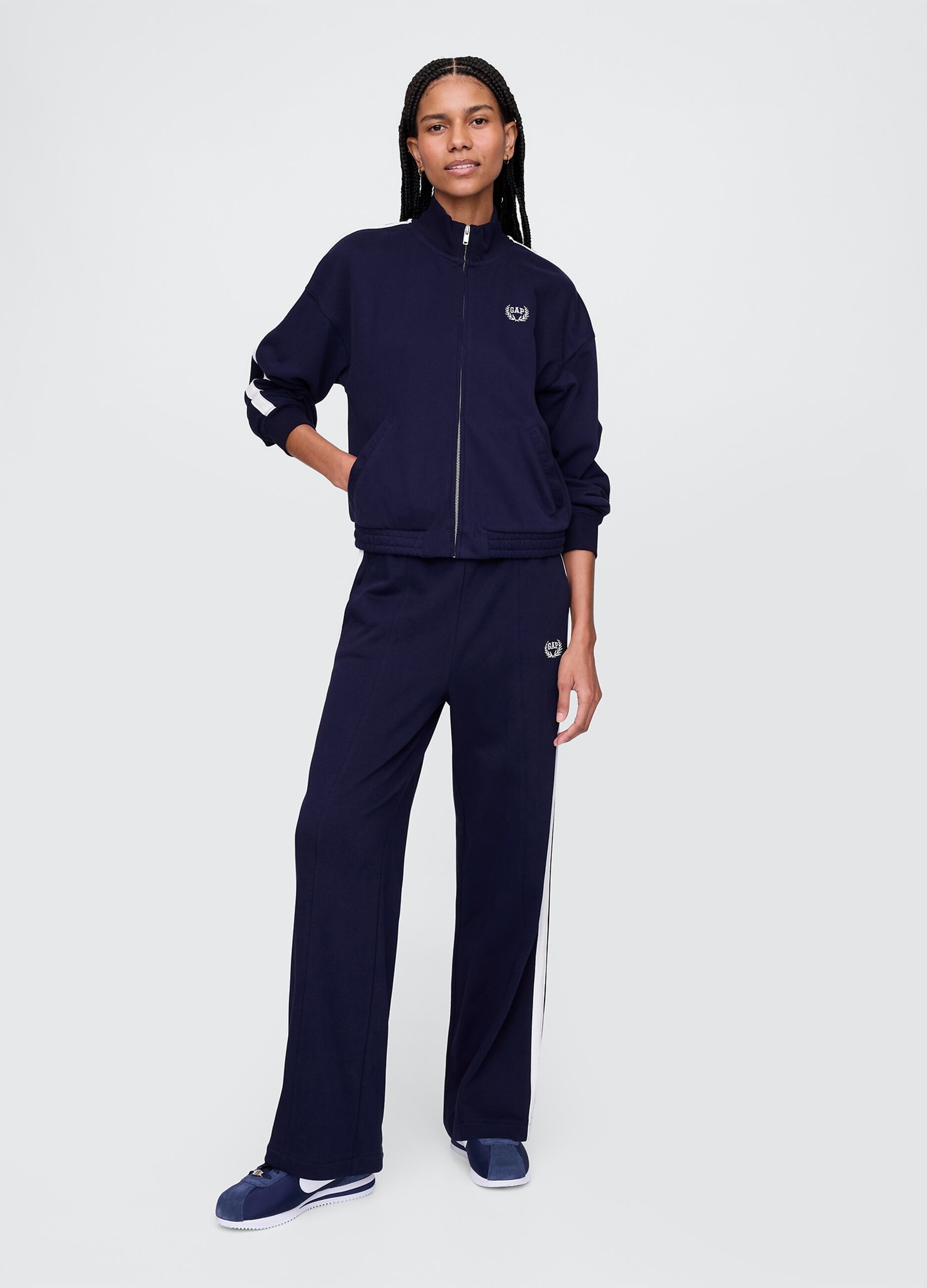 Felpa blu full zip Gap_1