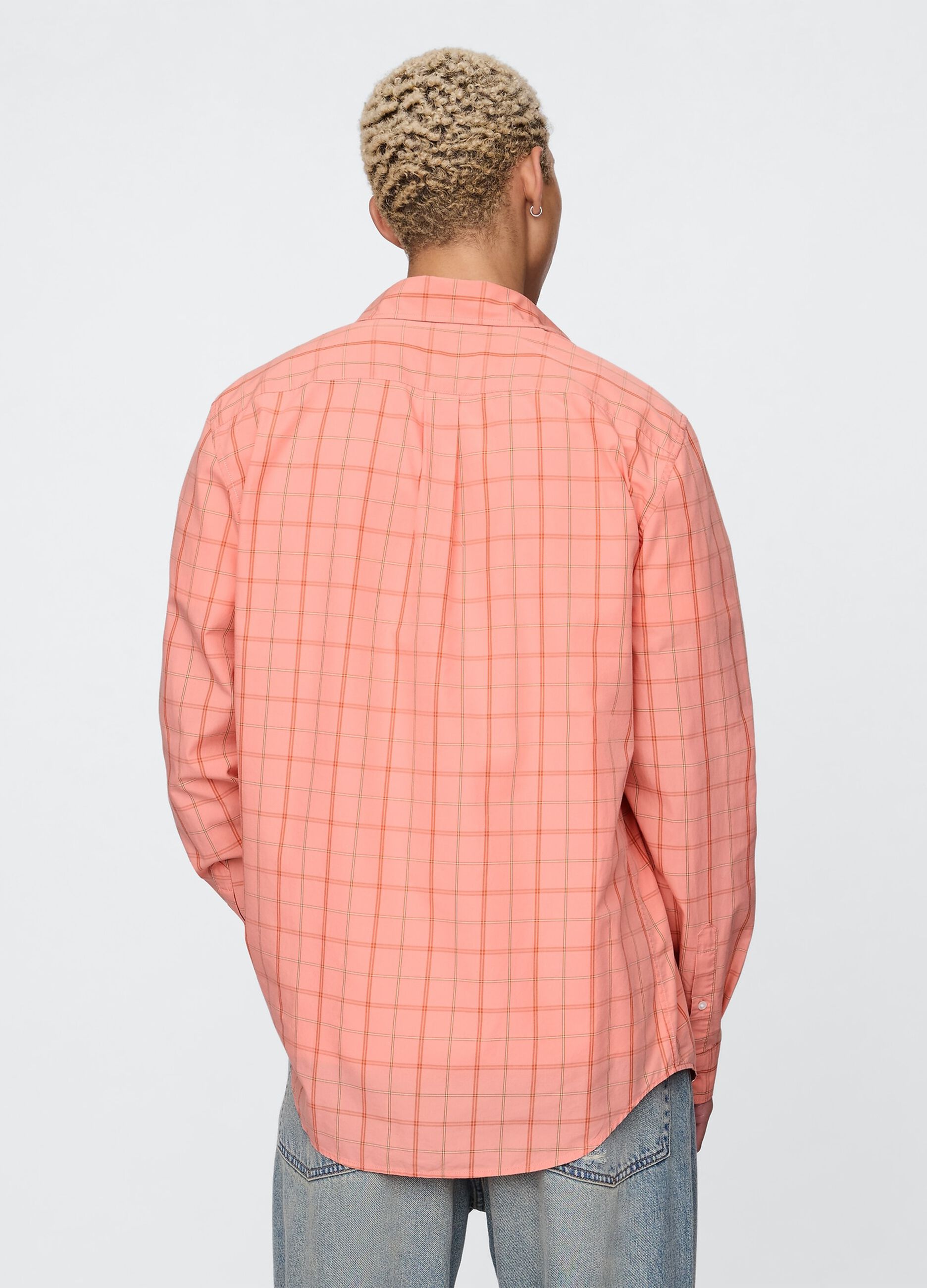 Camicia a quadri rosa in cotone_2